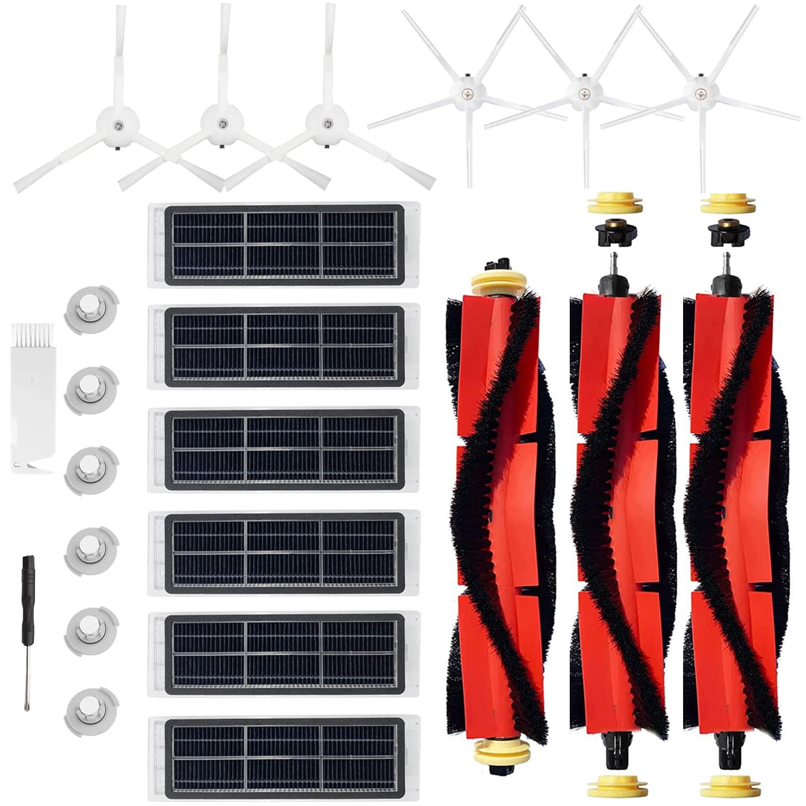 Eco-Friendly Replacement Parts Kit for Roborock S4 S5 S5 Max S6 S6 Pure/Maxv E2 E3 E4 E5 E20 E25 E35 S50 S65 Robotic Vacuums - 21 Piece Accessory Set