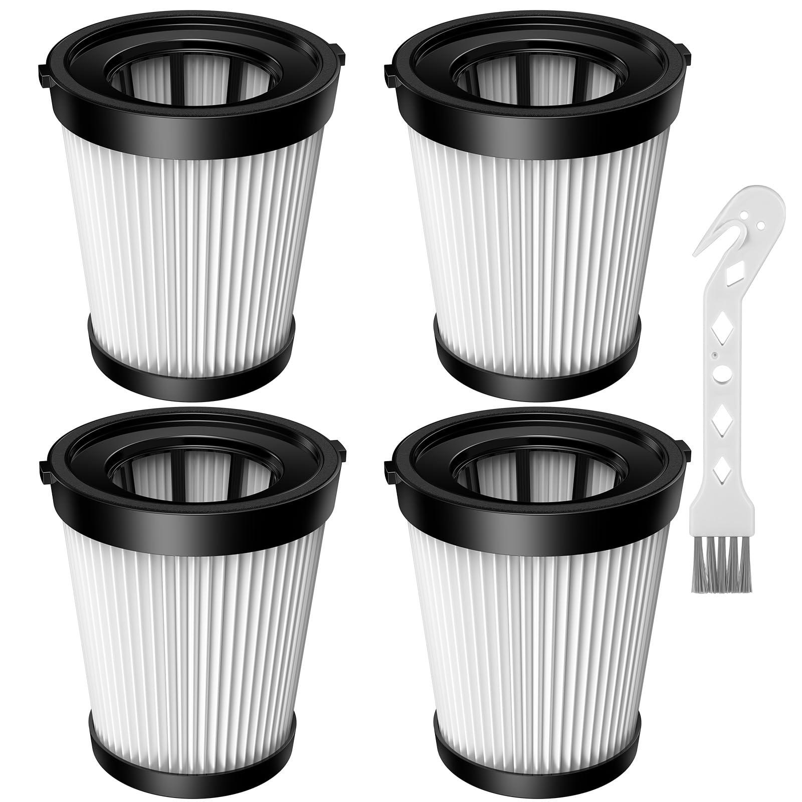 4 Pack Washable FSV001 HEPA Filter Compatible with Fabuletta and More Cordless Stick Vacuum Cleaners