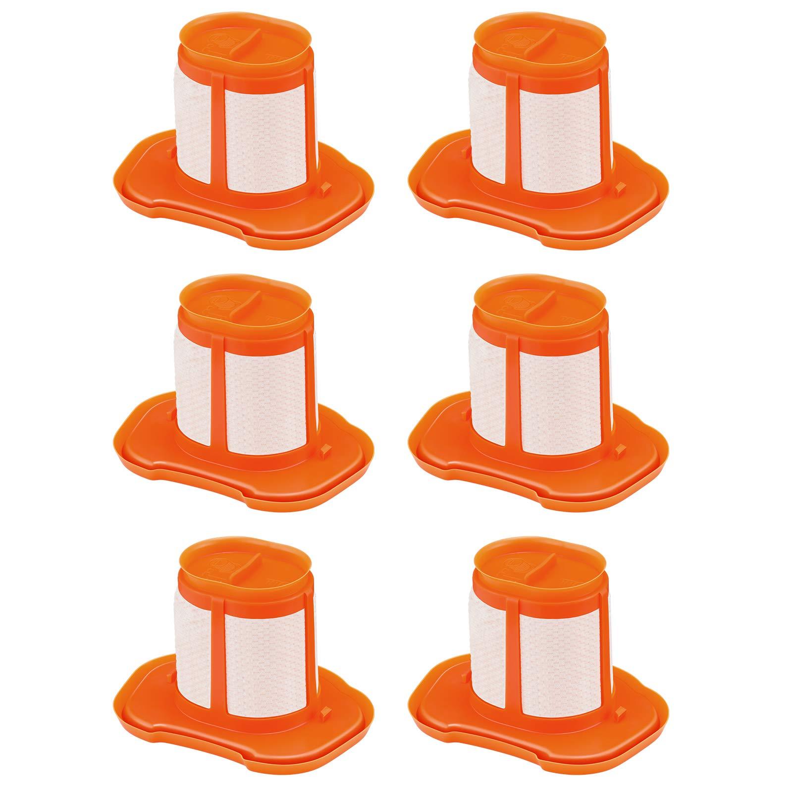 6-Pack Washable HHVKF10 Filter Replacement for Black+Decker Hand Vacuum Models HHVK HHVK320J HHVK320J10 HHVK320JZ01 HHVK515J HHVK515Jp HHVK515Jp07 HHVK515J00Ff HHVK415B01