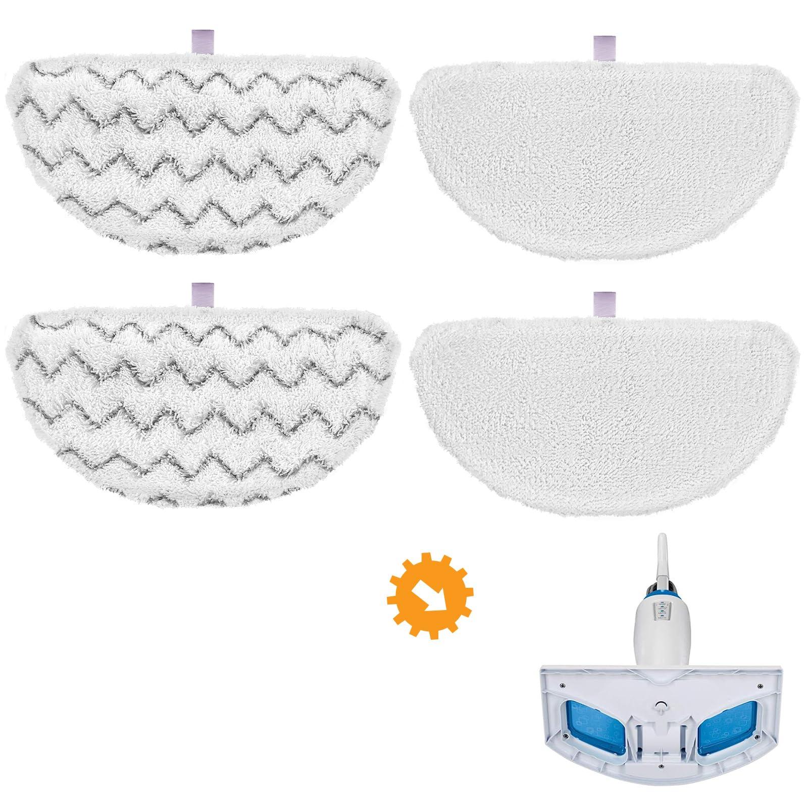 Isingo 4 Pack Steam Mop Pads for Bissell Powerfresh 1806 1940 1544 1440 Series, Replacement Part #5938#203-2633, 4 Pack