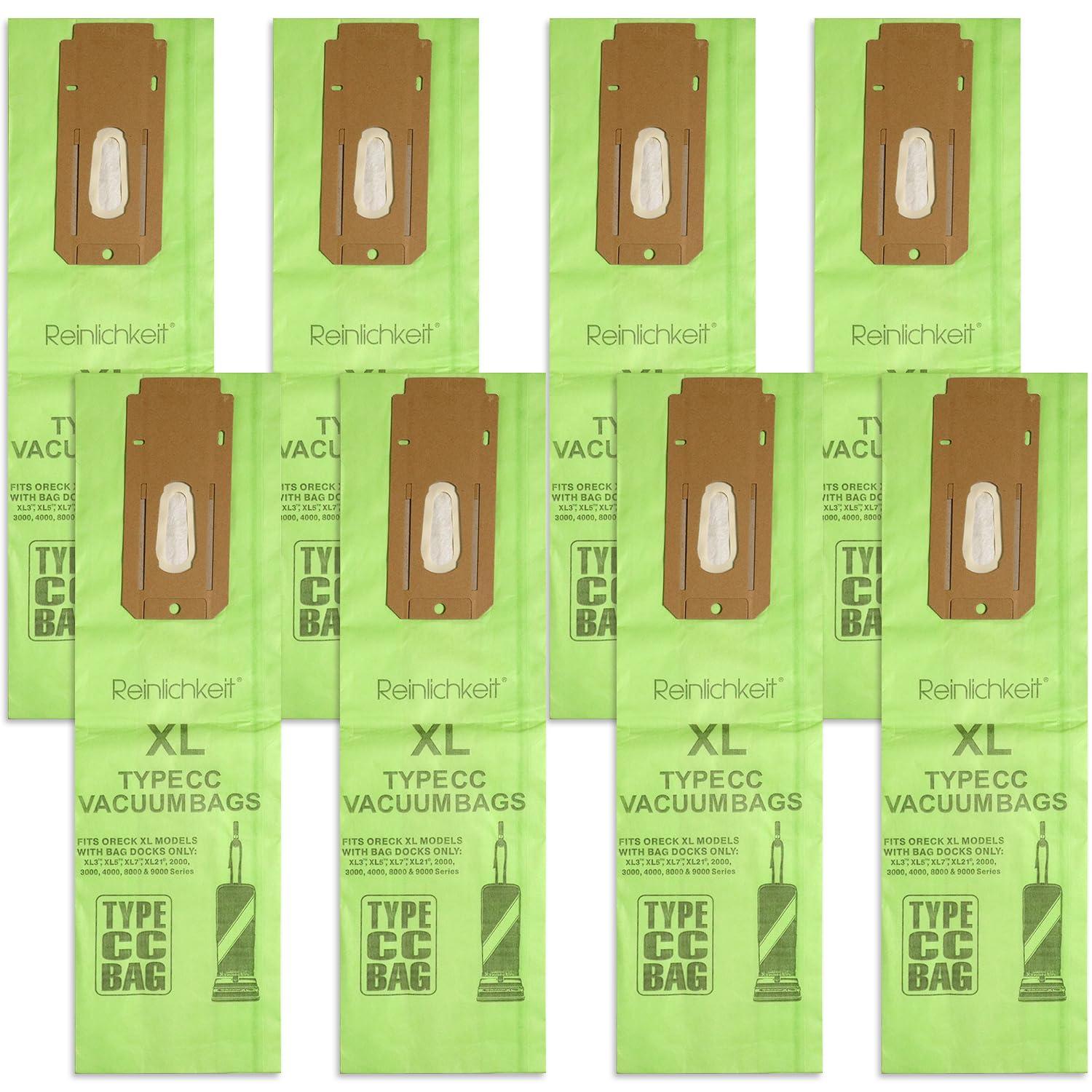 Vacuum Cleaner Bags for Oreck Type CC & XL Upright Models (1 Pack of 8 Bags)