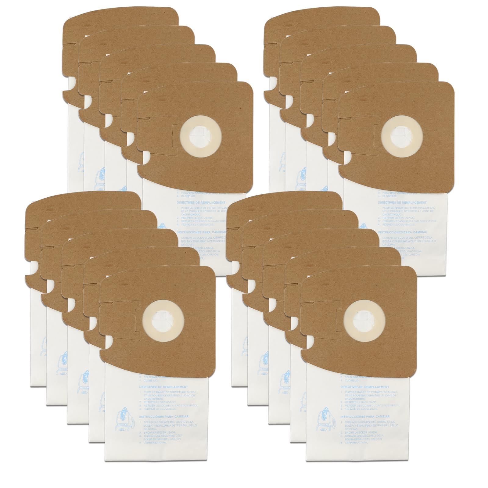 20 Pack Replacement Eureka Style Mm Vacuum Bags for Mighty Mite Canister Vacuums