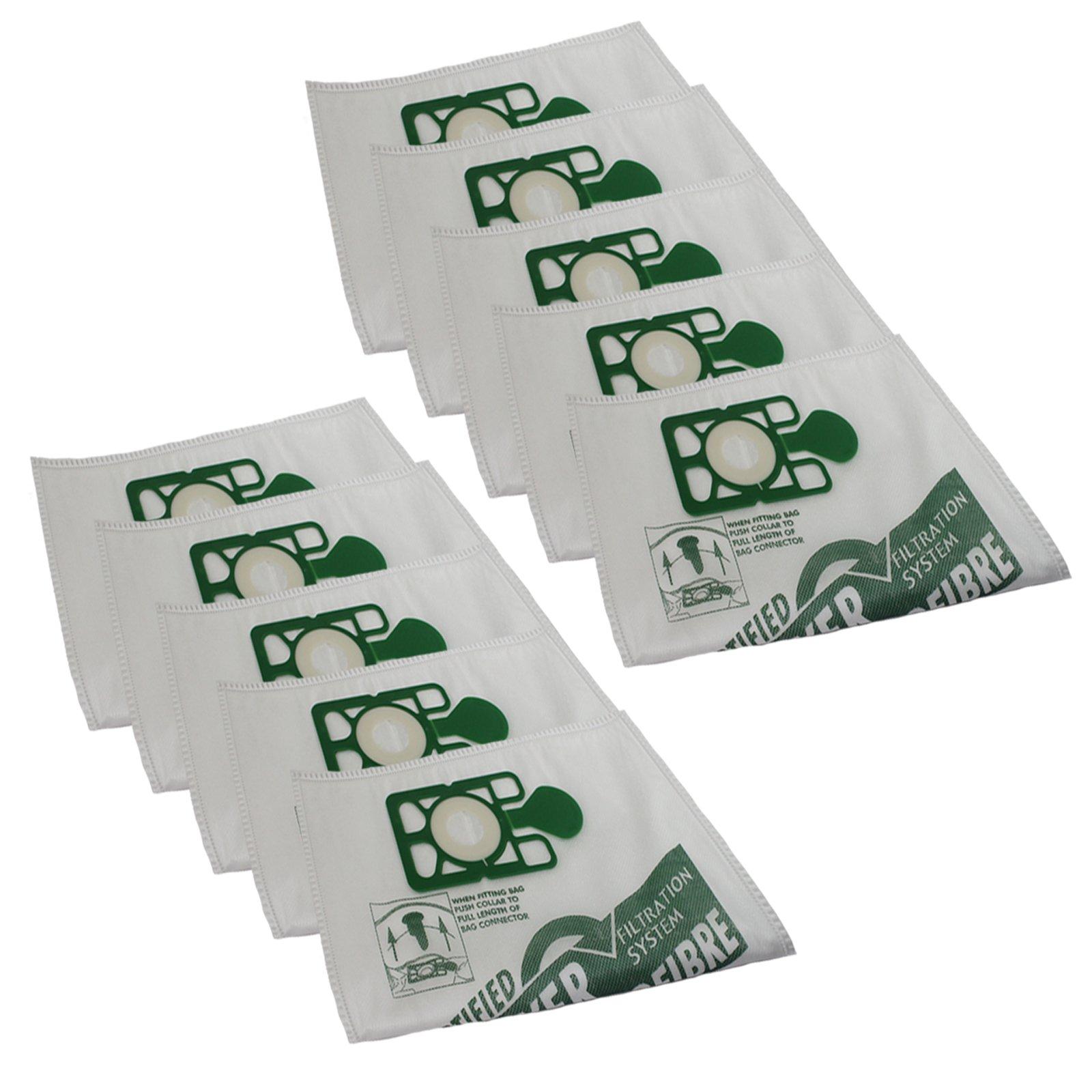 Microfiber Vacuum Dust Bags for Numatic Henry, Hetty, Basil, James - Pack of 10