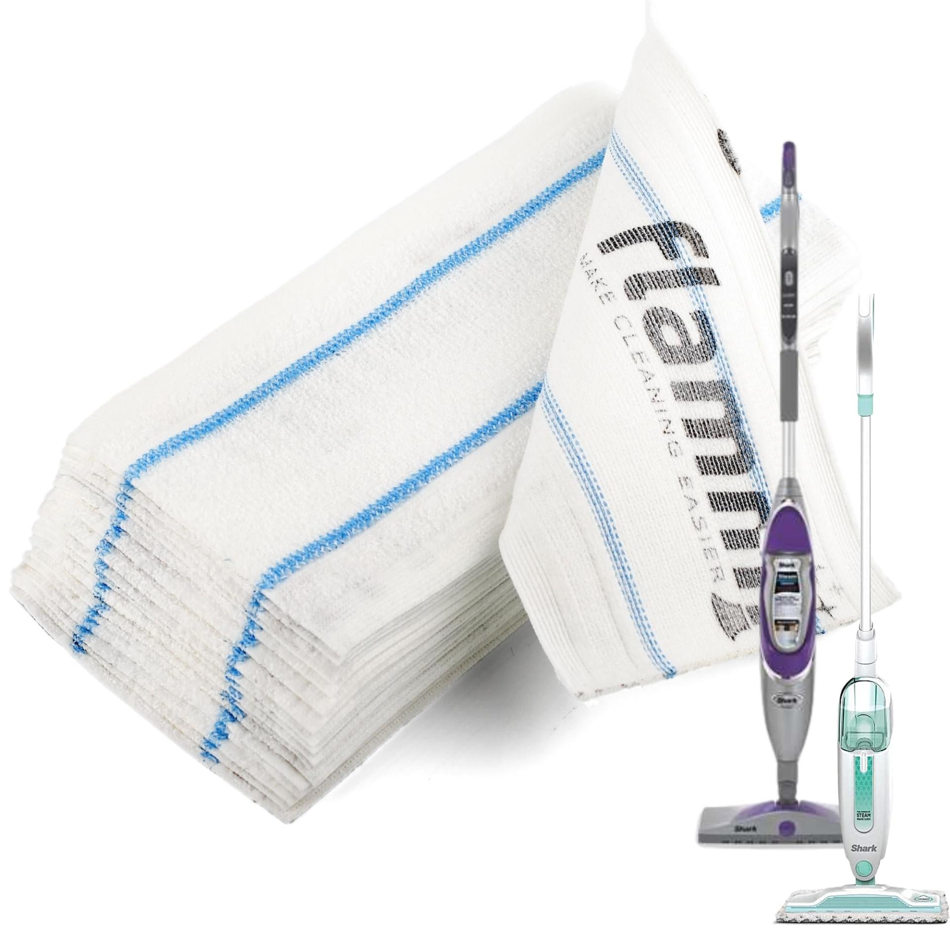 24 Pack of Microfiber Disposable Pads Compatible with Shark Steam Mop/Spray Mop and Swiffer WetJet, 12 Inch