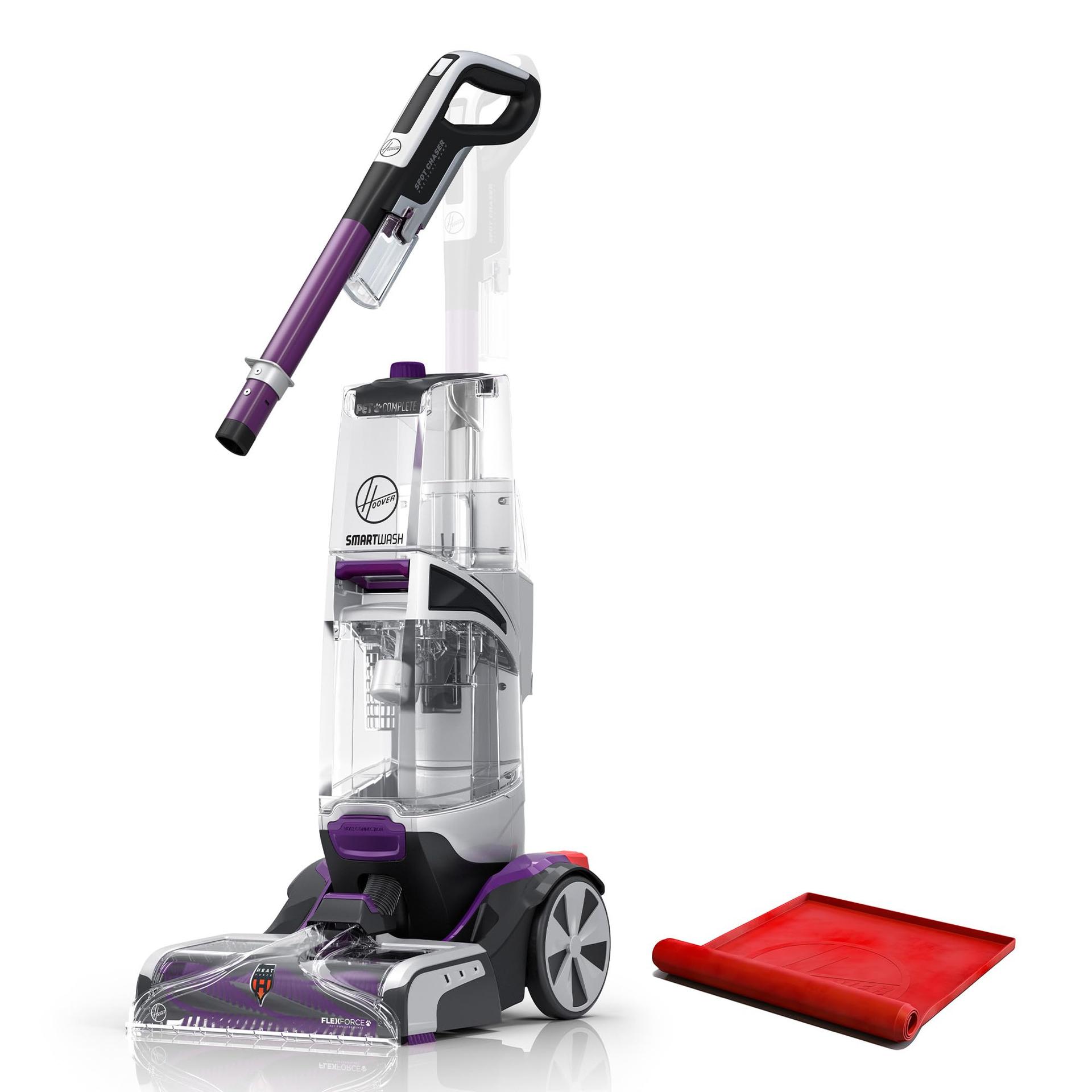 Hoover Smartwash Pet Automatic Carpet Cleaner with Spot Chaser Wand, Shampooer Machine for Pets, Storage Mat FH53050 Purple