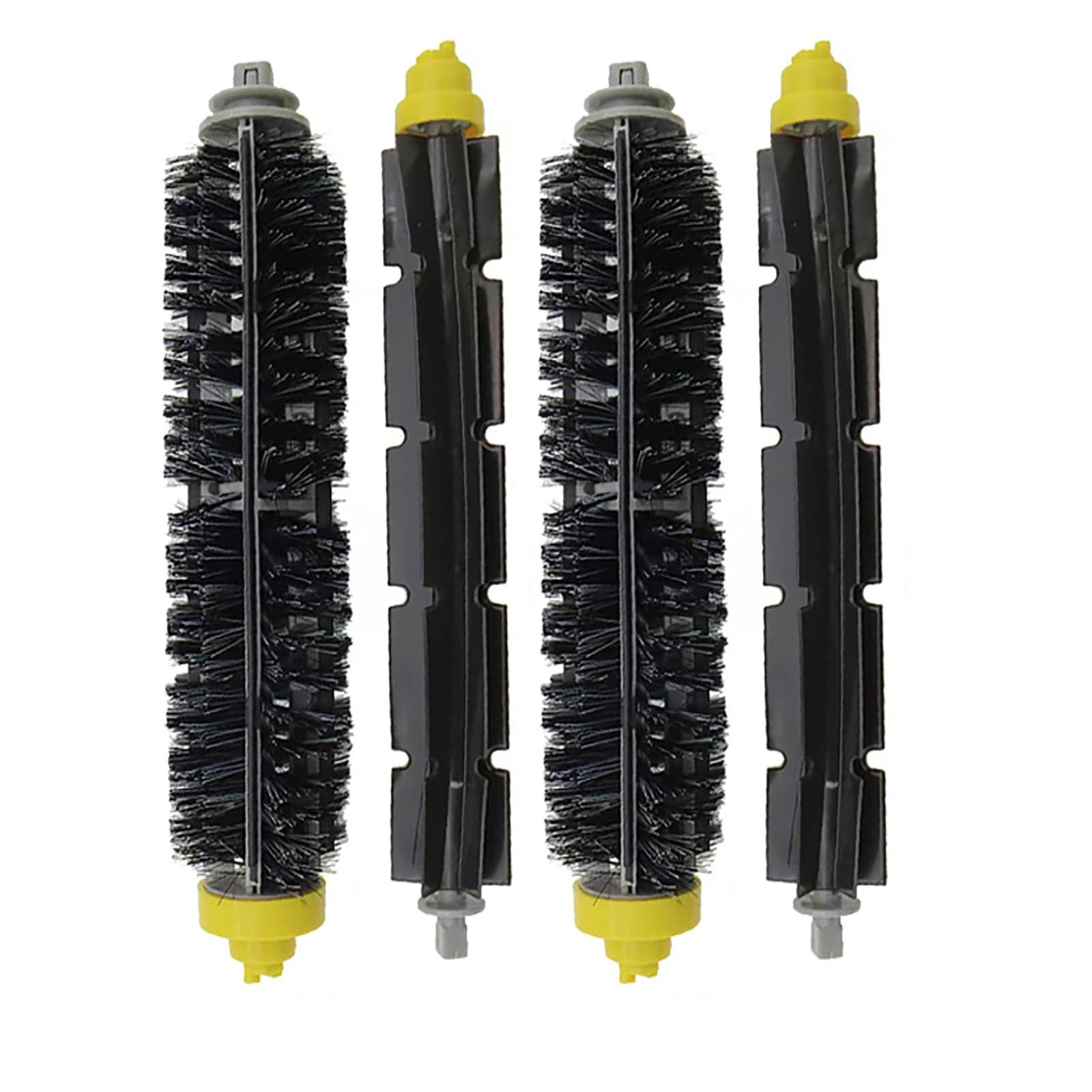 2 Pack Replacement Bristle and Beater Brush Rollers for iRobot Roomba 600 & 500 Series Vacuum Robot