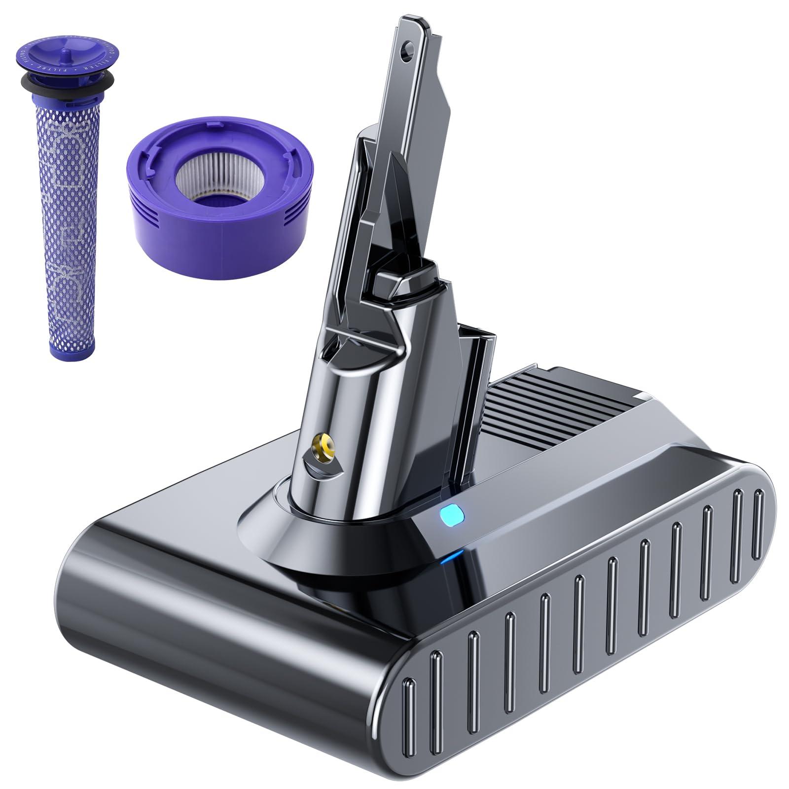 High Capacity 6000mAh Battery Replacement for Dyson V7 - Compatible with V7 Absolute, Animal, Motorhead, and More