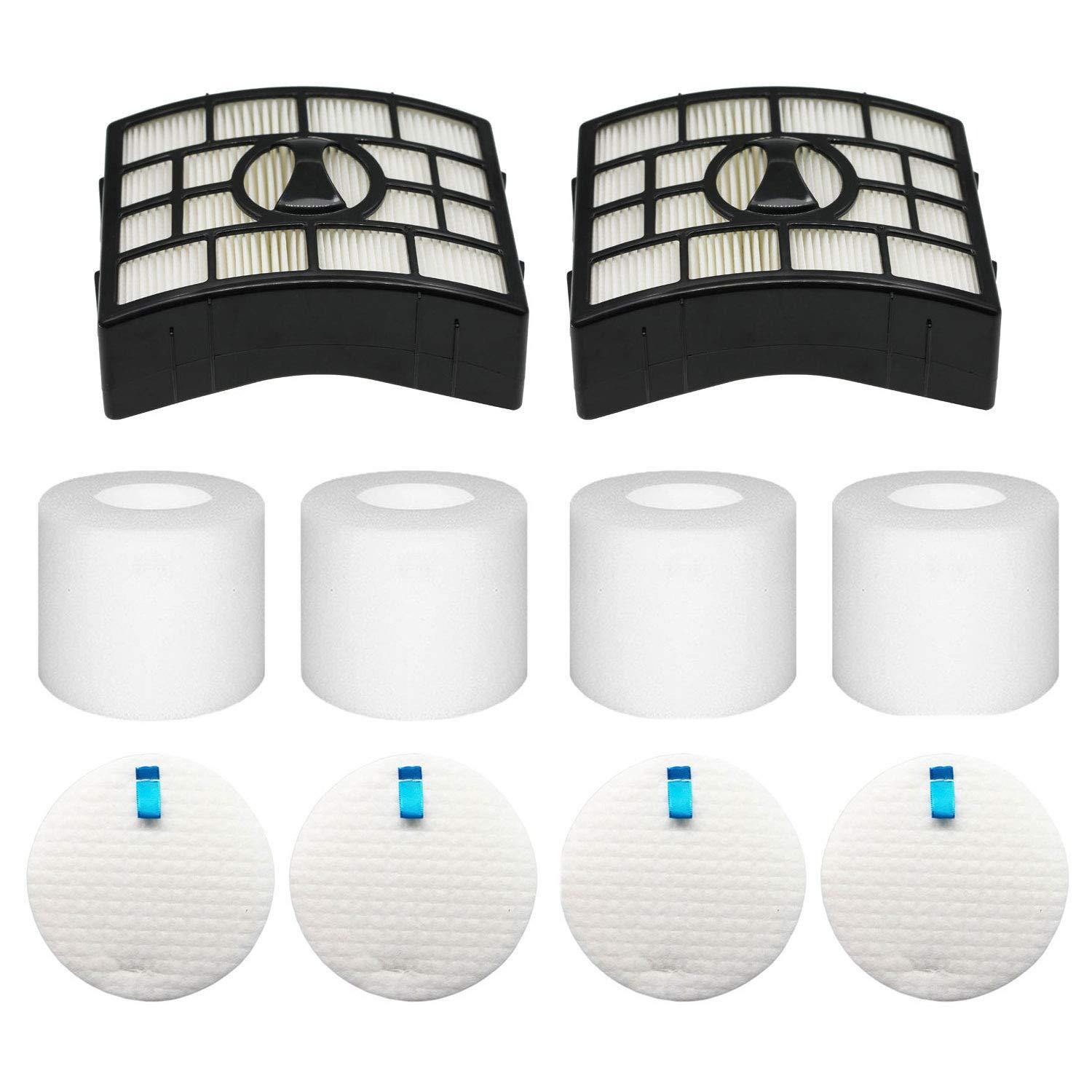 Replacement Filters Kit for Shark Rotator Powered Lift-Away Vacuums - NV752, AZ1002 Compatible, 2 Post-Motor Filters, 4 Foam & Felt Set