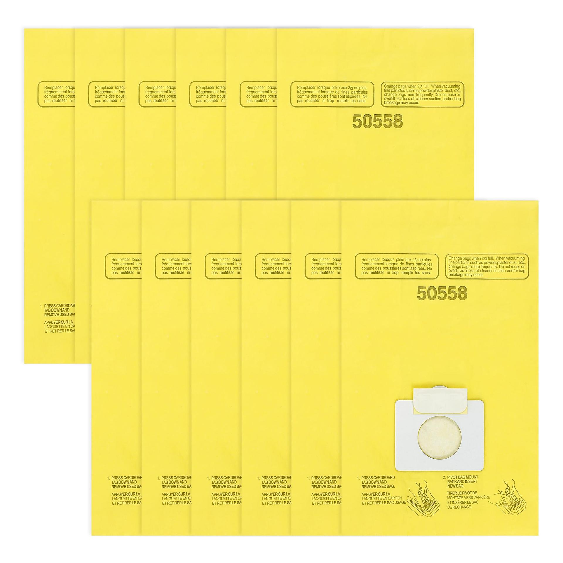 Budget-Friendly 5055 Vacuum Bags Replacement for Kenmore Canister Type C/Q 50555 50558 50557 - Pack of 12