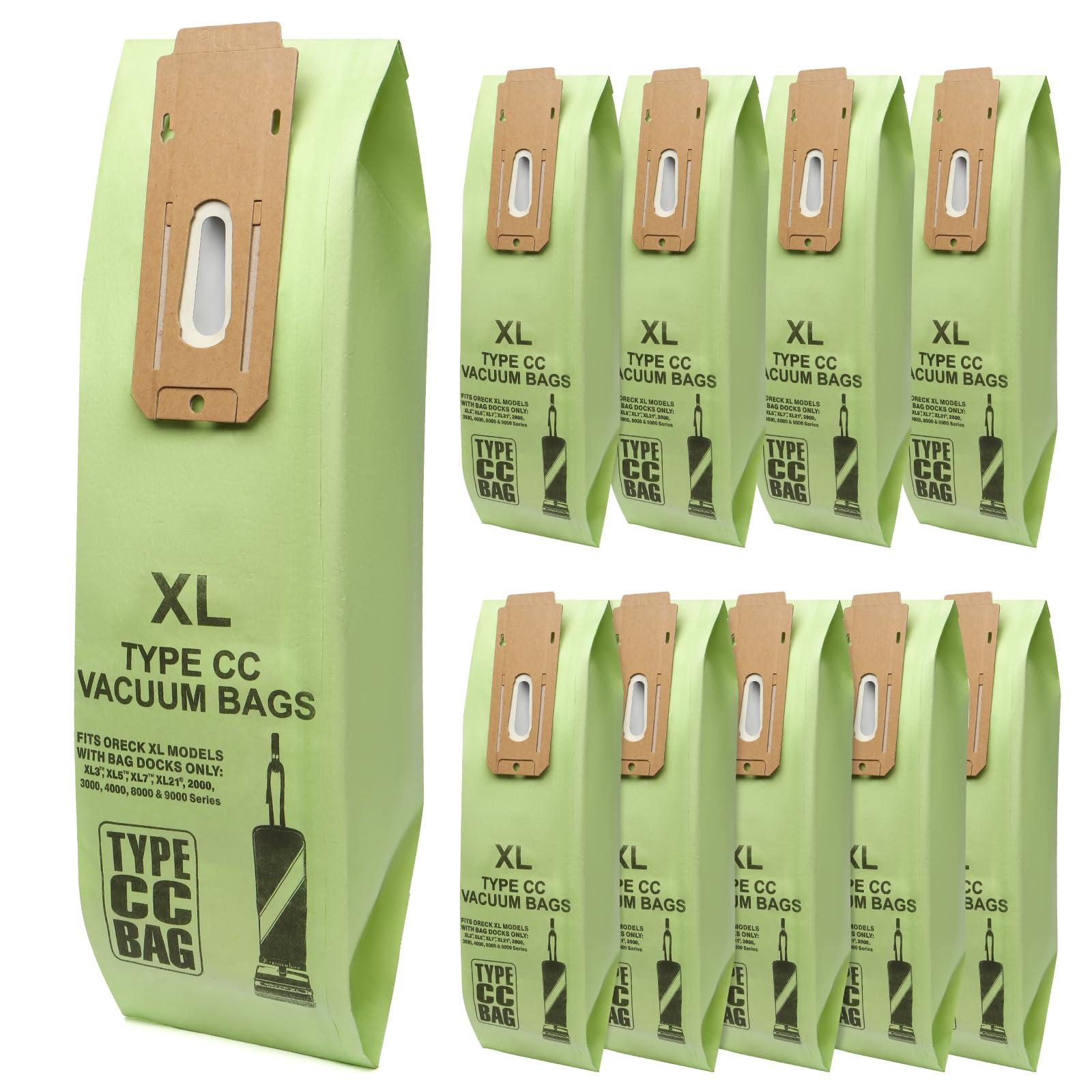10-Pack Replacement Type CC Vacuum Bags for Oreck XL Series Upright Vacuum Cleaner