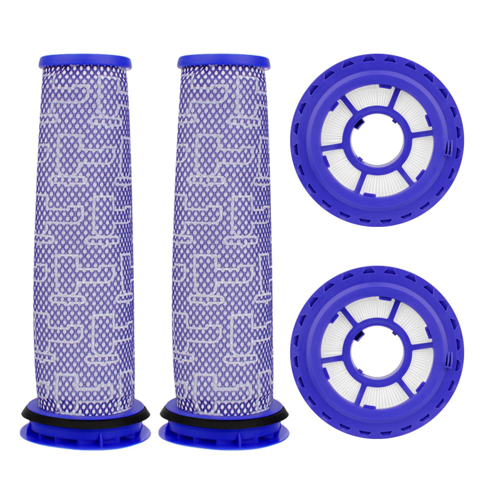 Replacement Filter Set Compatible with Dyson DC41 DC65 DC66 UP13 UP20 - 2 Pre-Motor Filters and 2 Post-Motor Filters for Dyson Ball Animal 2 Vacuum, Part# 920769-01 & 920640-01