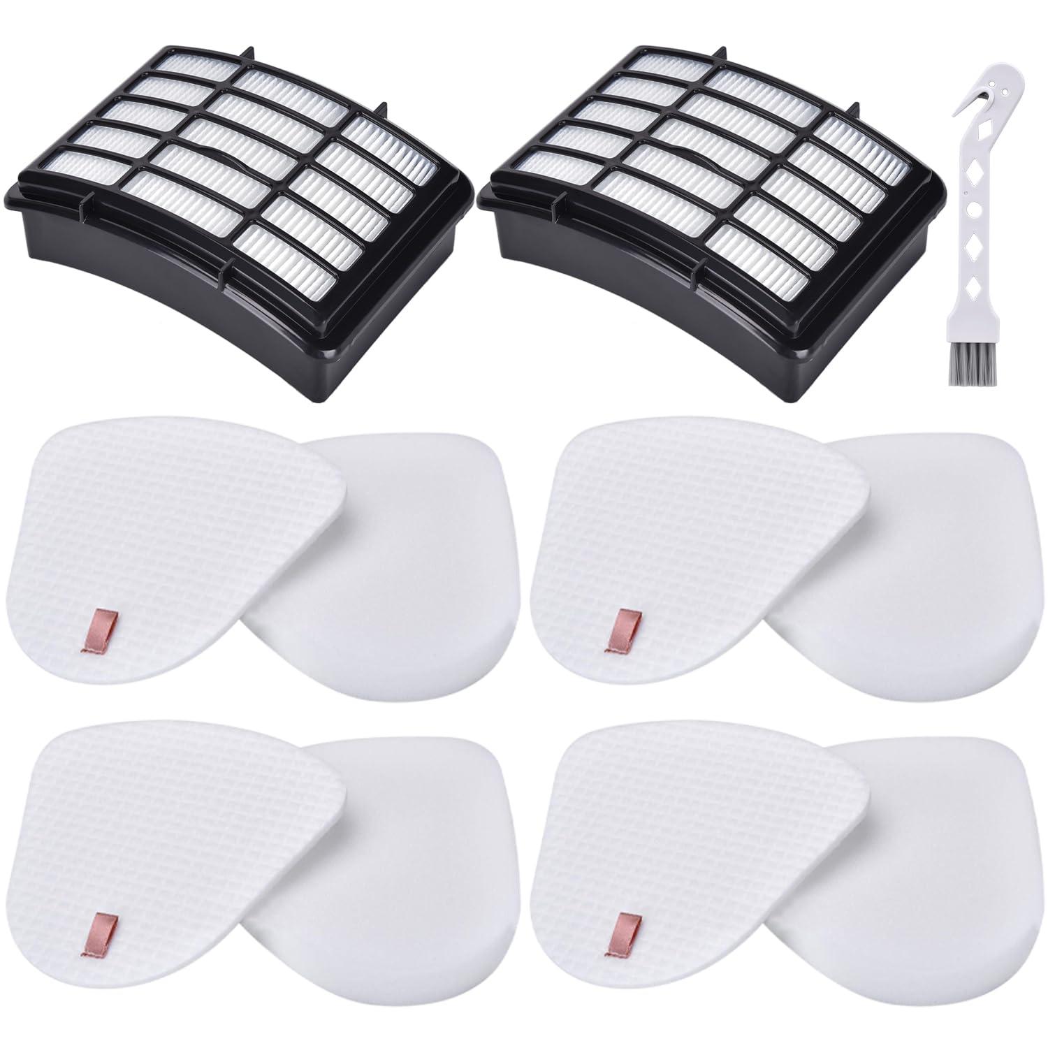 High-Quality HEPA and Foam Filters Set for Shark Navigator Lift-Away Vacuums - Compatible with NV350, NV351, NV352, NV355, NV360, UV440, UV490, UV540 - Includes XFF350 and XHF350 Replacement