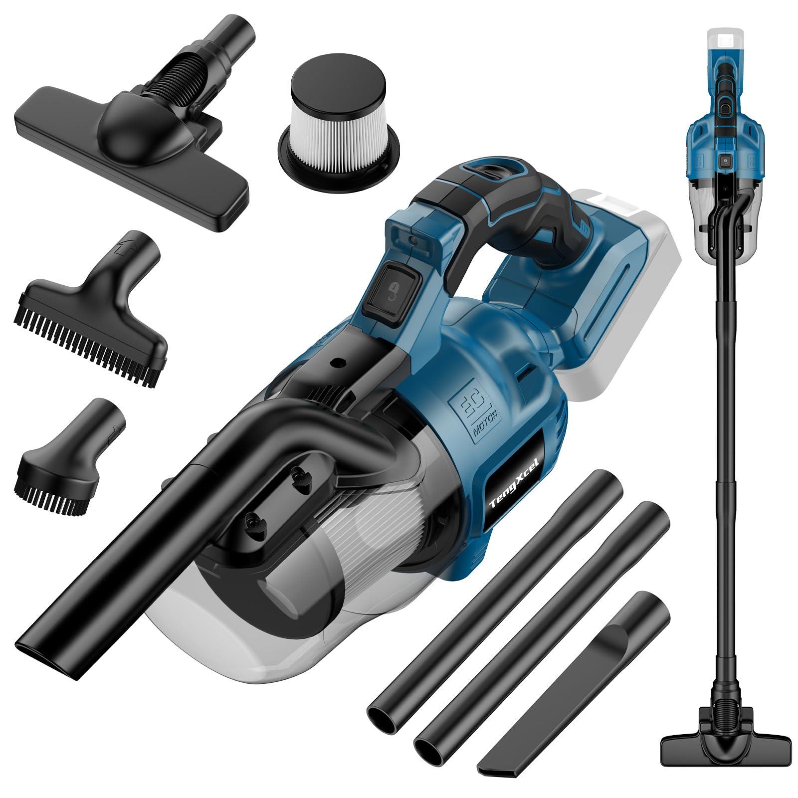 Cordless Vacuum Cleaner for Makita 18V LXT Battery - Portable Handheld Vacuum for Home, Car, Hardwood Floor & Carpet with Washable HEPA Filter (Tool Only)
