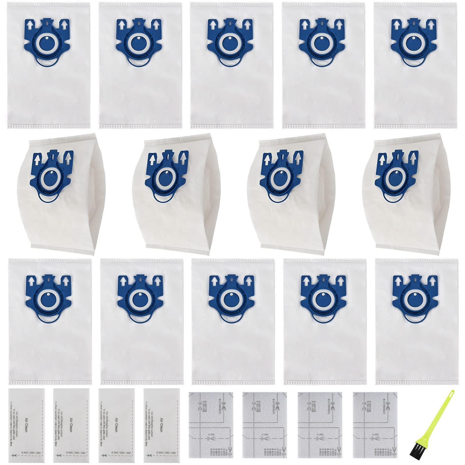 Pack of 14 3D Airclean GN Vacuum Bags Replacement Kit for Miele Classic C1, Complete C1, C2, C3 Series