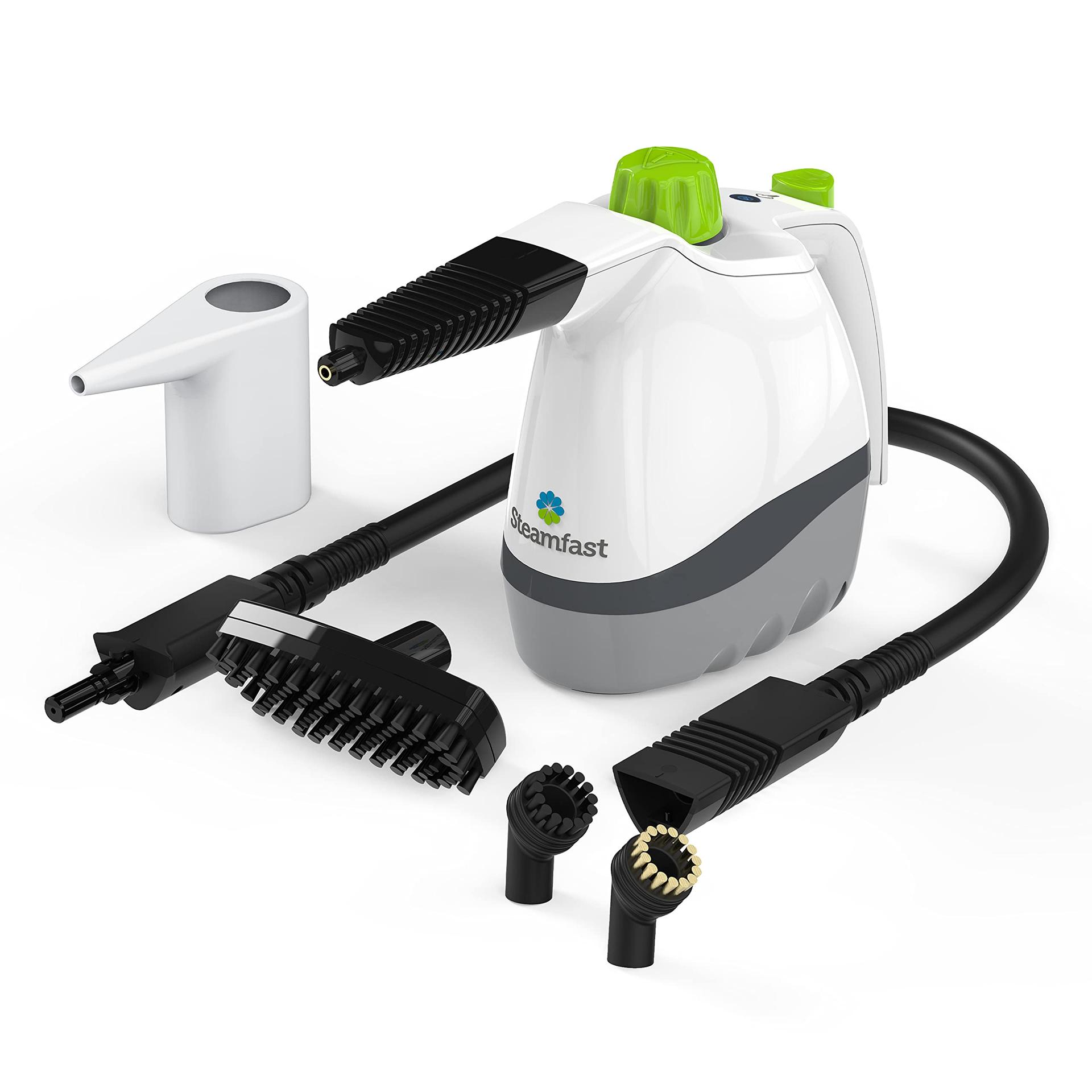 Portable Steamfast SF-210 Handheld Steam Cleaner with 6 Accessories - Removes Dirt, Grime, Grease, and Stains