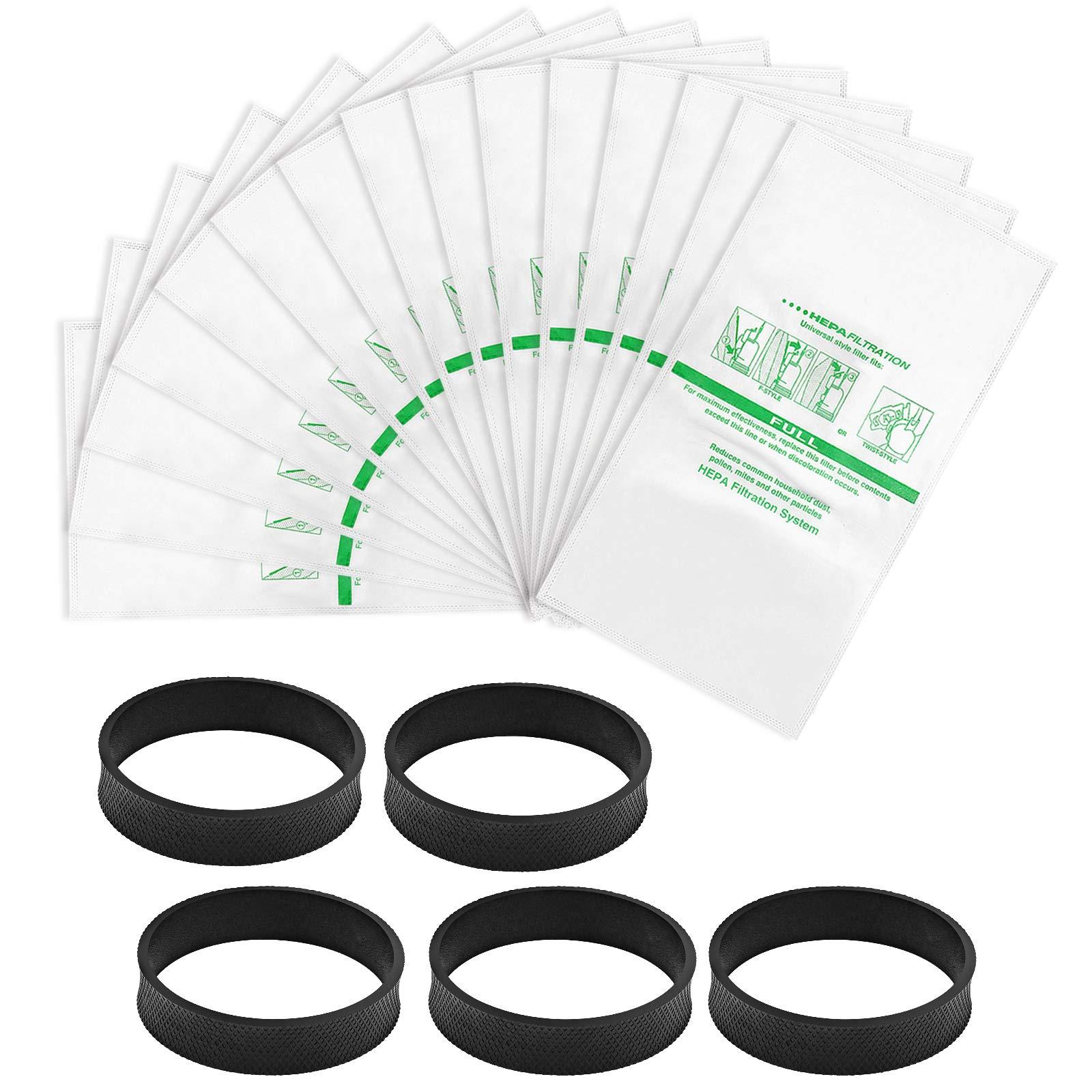 15 + 5 Pack Micron Magic HEPA Filter Bags and Belts Compatible with Kirby Vacuums for Generation 4 - Sentria II