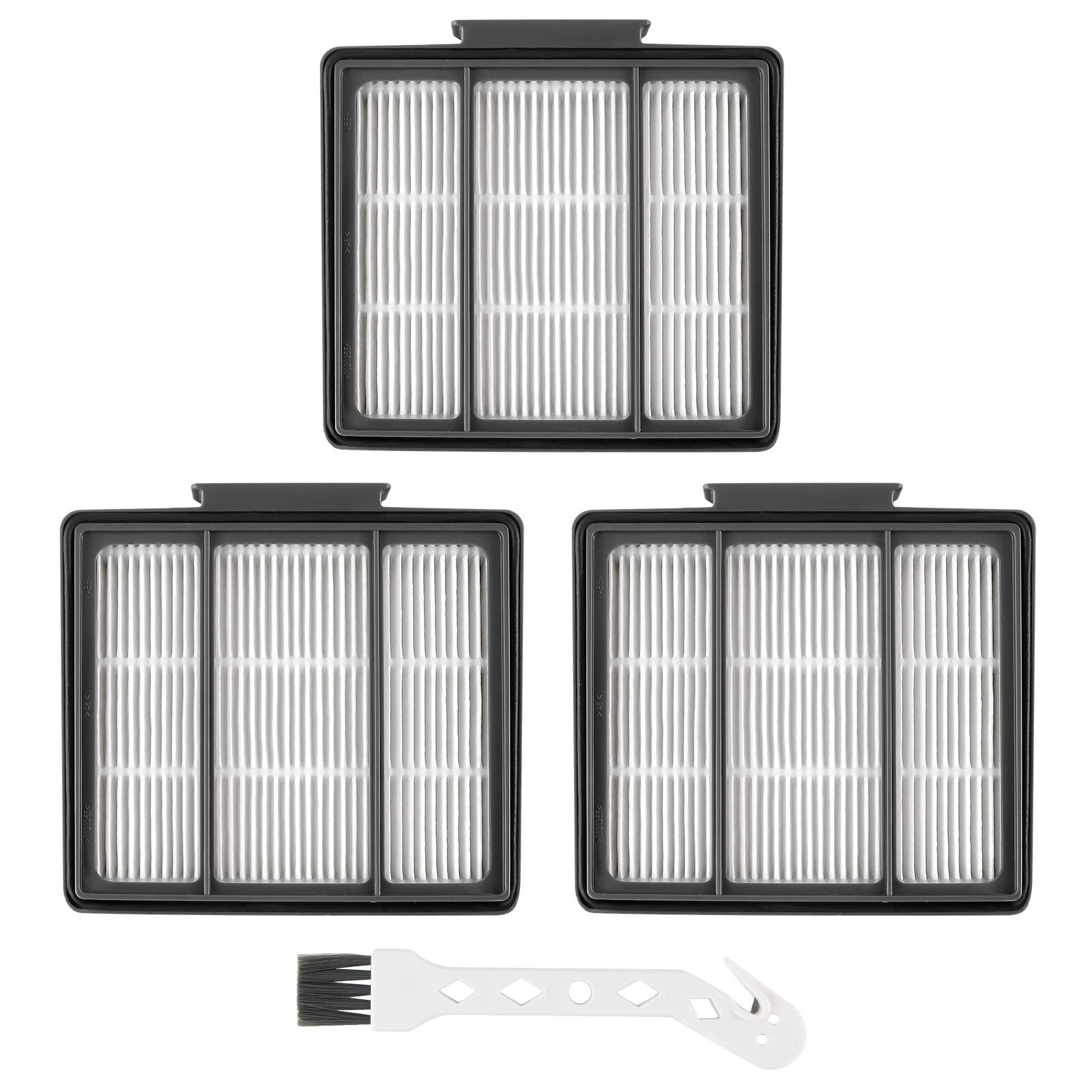 Techecook RVFFK950 Replacement Filter for Shark Ion Robot (3-Pack) - Compatible with Shark R85, Rv850, Rv700_N, Rv720_N, Rv851Wv and IQ Robot R101Ae, Av970, Av1002Ae, Av1010Ae