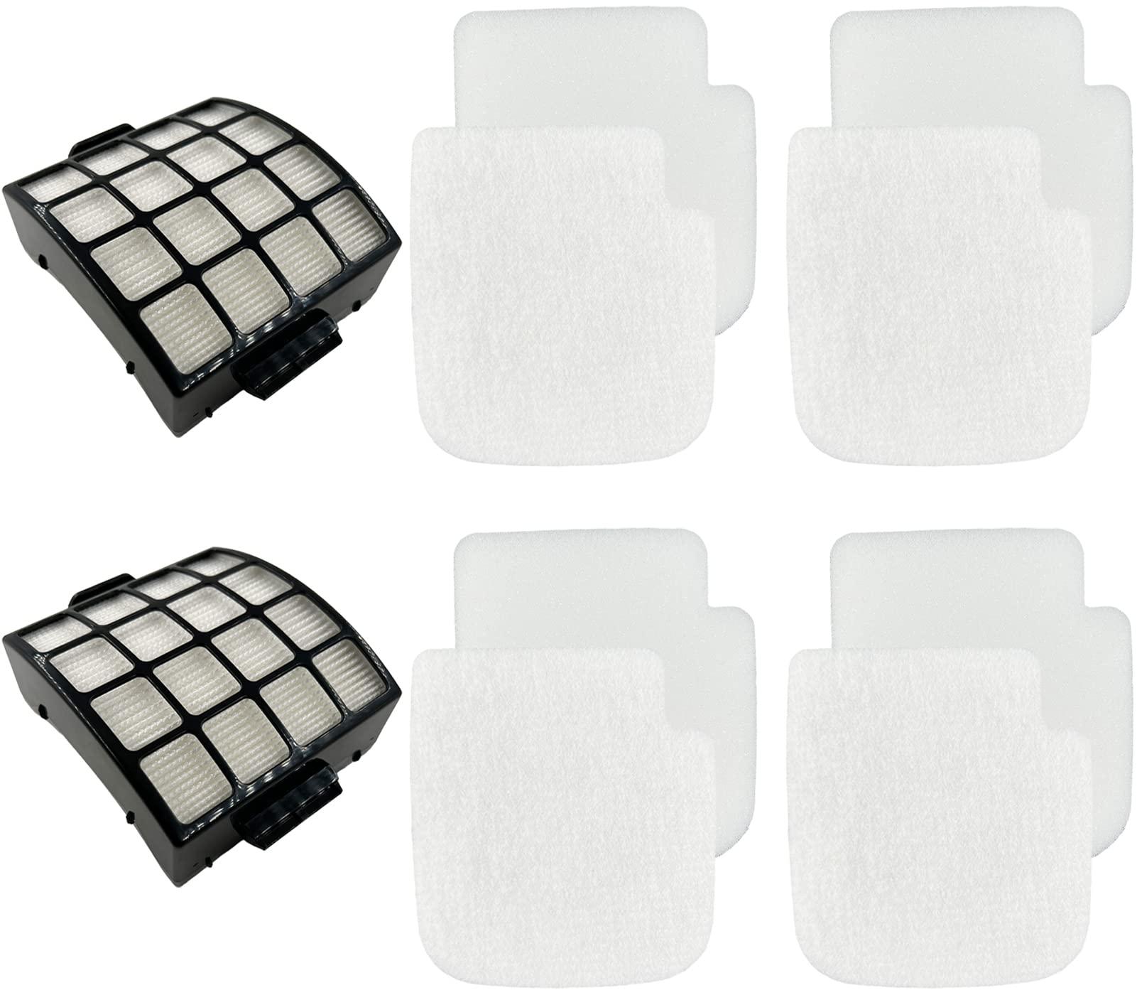 Shark Stratos Duoclean Powerfins Filter Kit Replacement for AZ3002 Upright Vacuum Cleaner - 10 Filters