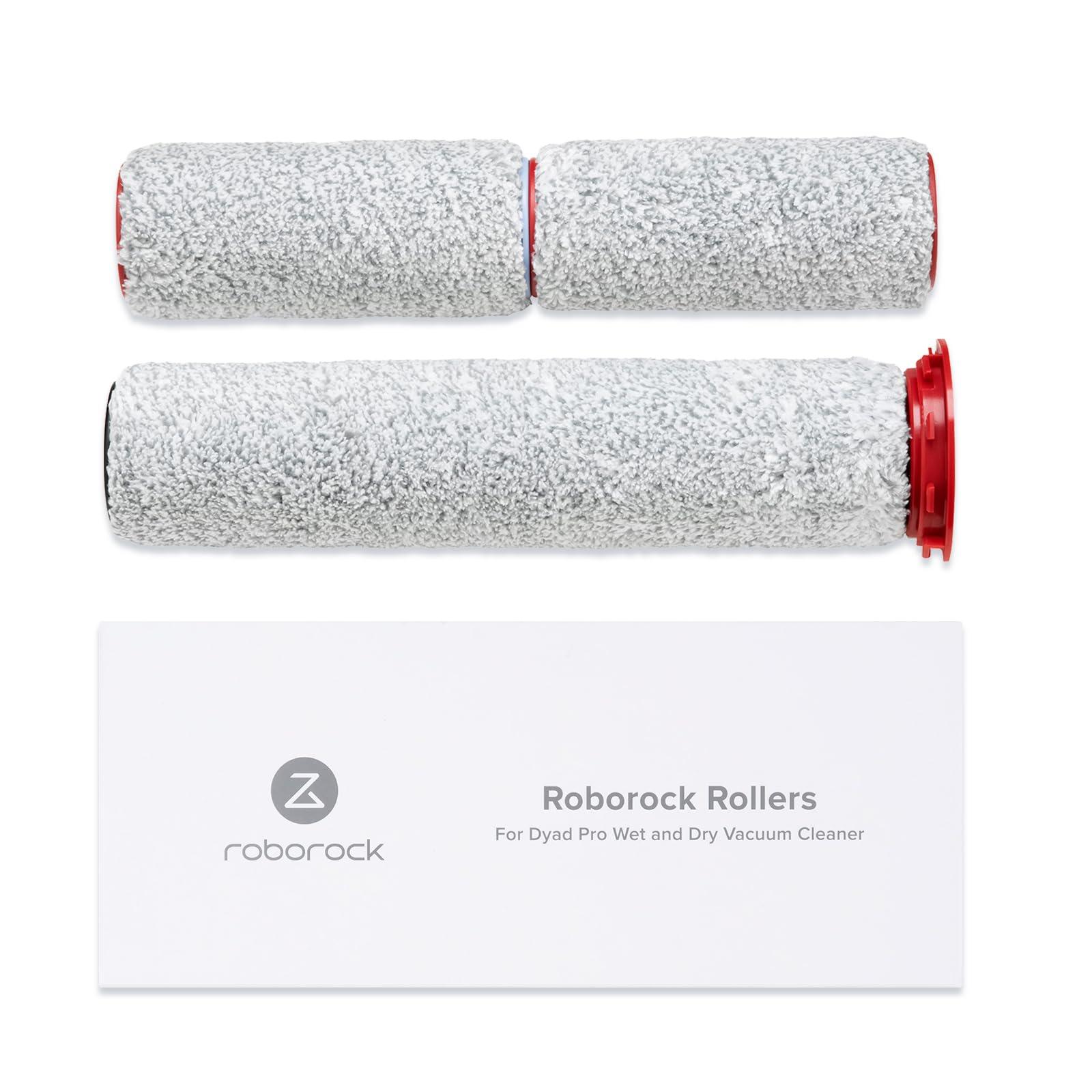 Roborock 3 Pcs Soft Roller Brushes for Dyad Pro Cordless Wet Dry Vacuum Cleaner- Lightweight Mop Vacuum Replacement Accessory Kit