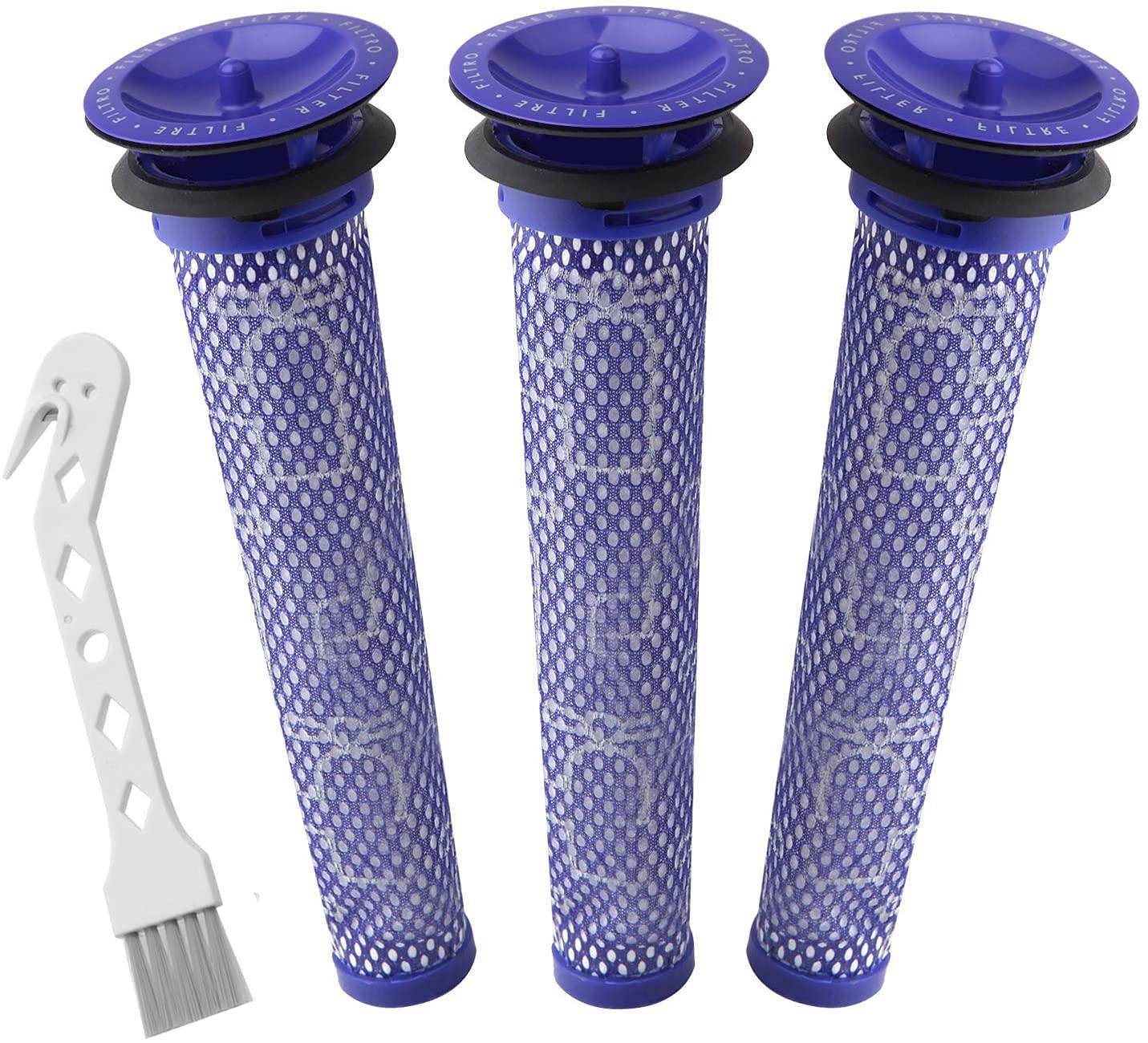 Colorfullife 3 Pack Pre Filters for Dyson V6 V7 V8 Vacuum. Replacement Part # 965661-01, HEPA Filters Kit