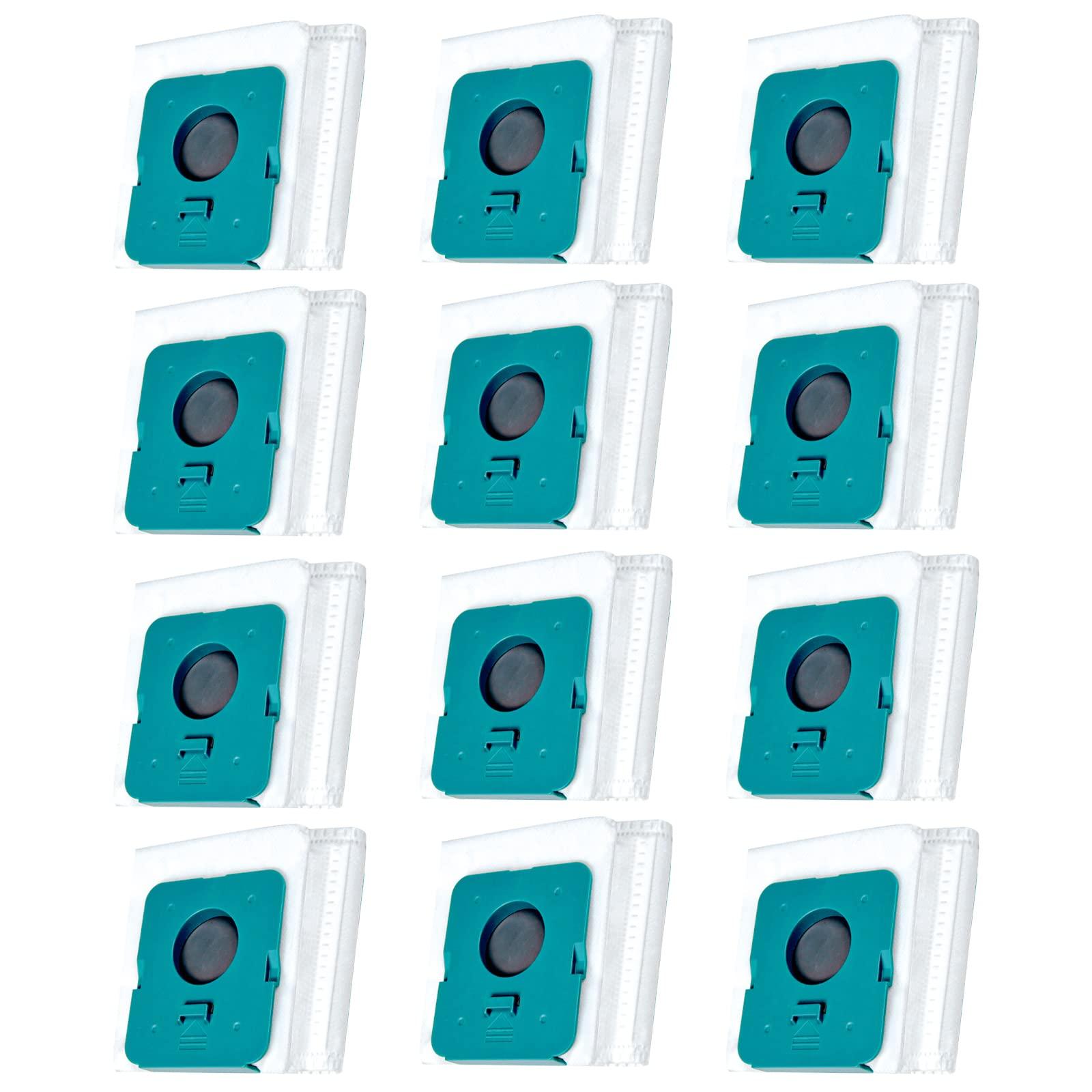 12-Pack Vca-Adb953 HEPA dust bags for Samsung Bespoke Jet Cordless Stick Vacuum Cleaner - Large Capacity Replacement Bags and Clean Station Accessories Set