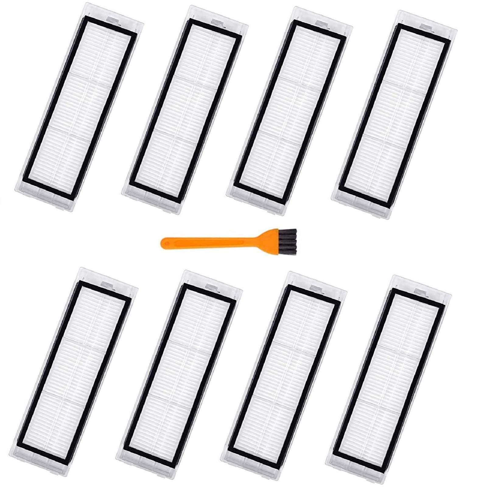 8-Pack Pet Hair Vacuum Filters for Roborock S6 Pure, S6, E4, S4 Max, S6 Maxv, S5 Max - Compatible with Xiaomi Mi Mijia Robot Vacuums