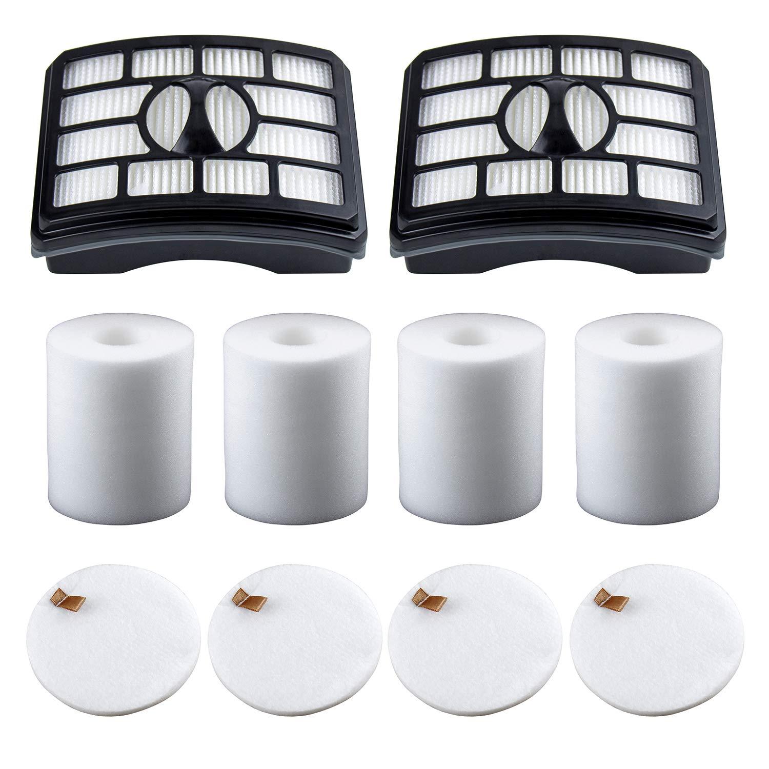 Funmit HEPA Filter Replacement Kit for Shark Rotator Lift-Away Vacuums | Compatible with NV500, NV501, NV502, NV503, NV505, NV510, NV520, NV552, UV560 (2 Post Filters + 4 Foam & Felt Filters)