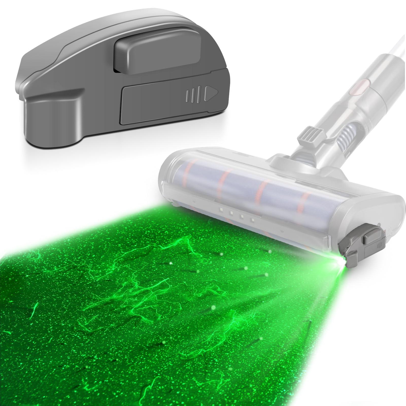 Dust Detector LED Light for Cordless Stick Vacuum Cleaners - Universal Accessory Upgrade Compatible with Dyson, Shark, Bissell - Illuminate Pet Hair & Microscopic Dust