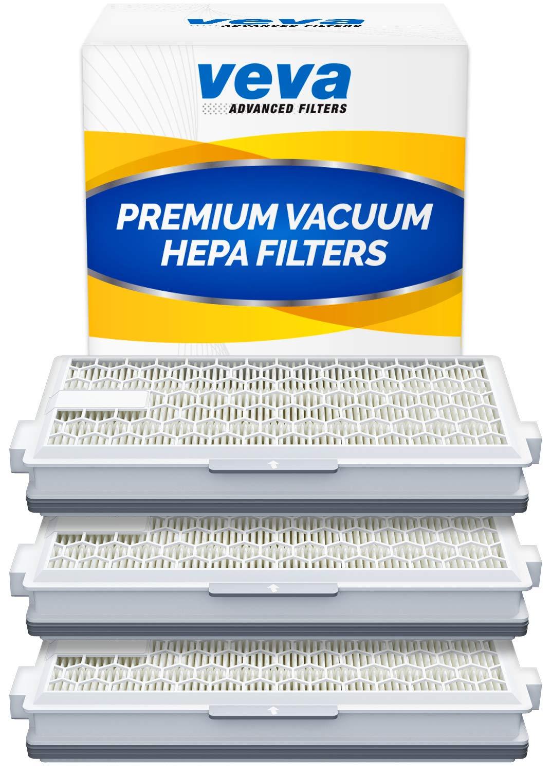 VEVA 3 Pack Premium Vacuum HEPA Filter Set for Miele S4-S8 Series Canister Vacuums (SF-HA 50)