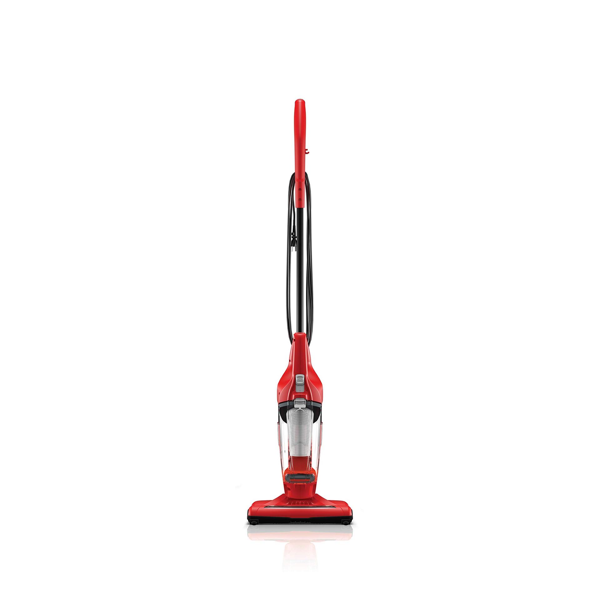 Lightweight Corded Stick Vacuum Cleaner with Handheld - Dirt Devil Vibe 3-in-1 Vacuum, SD20020 Red