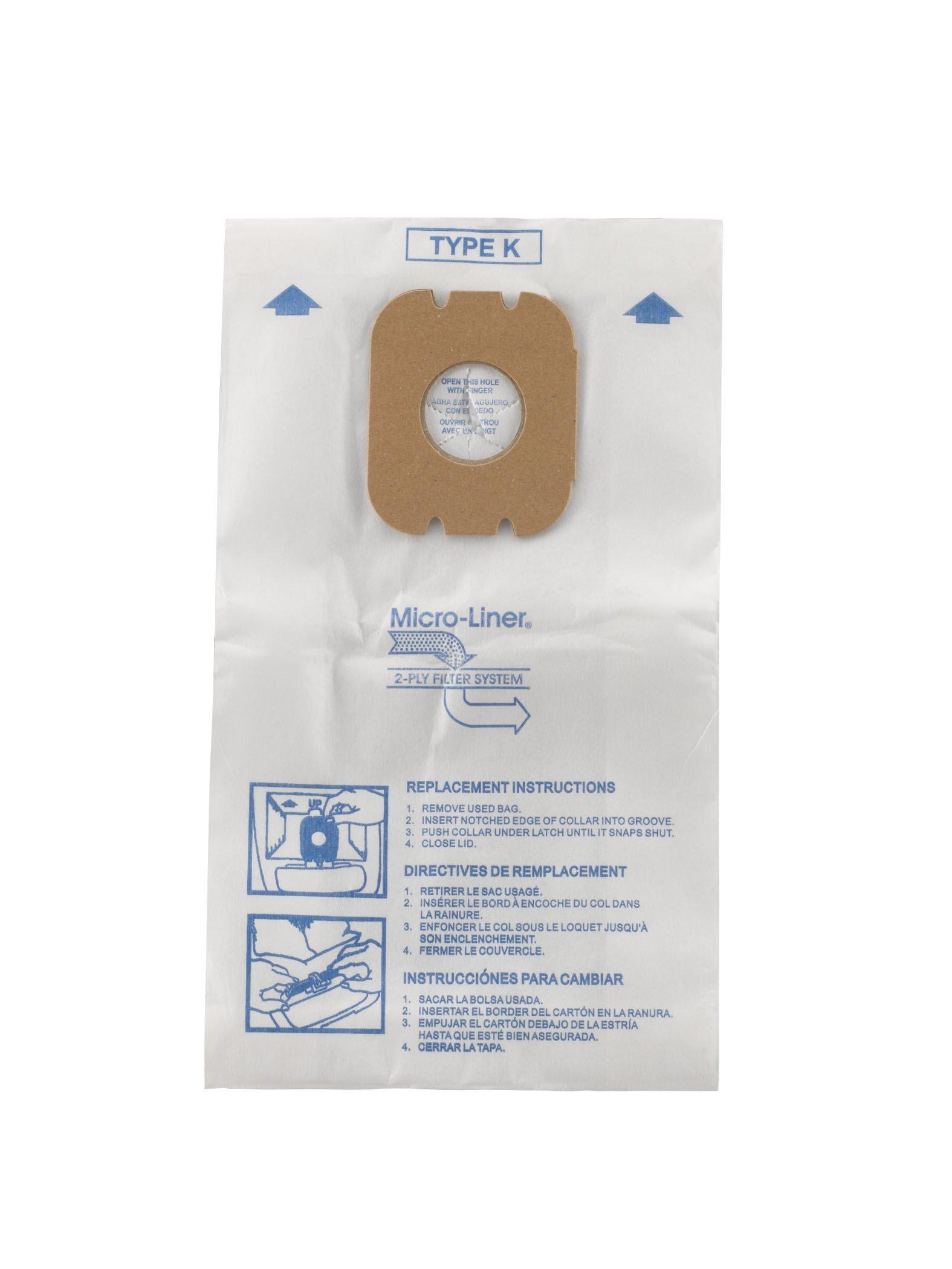 Genuine Hoover Type K Replacement Spirit Canister 3 Pack Vacuum Cleaner Bags