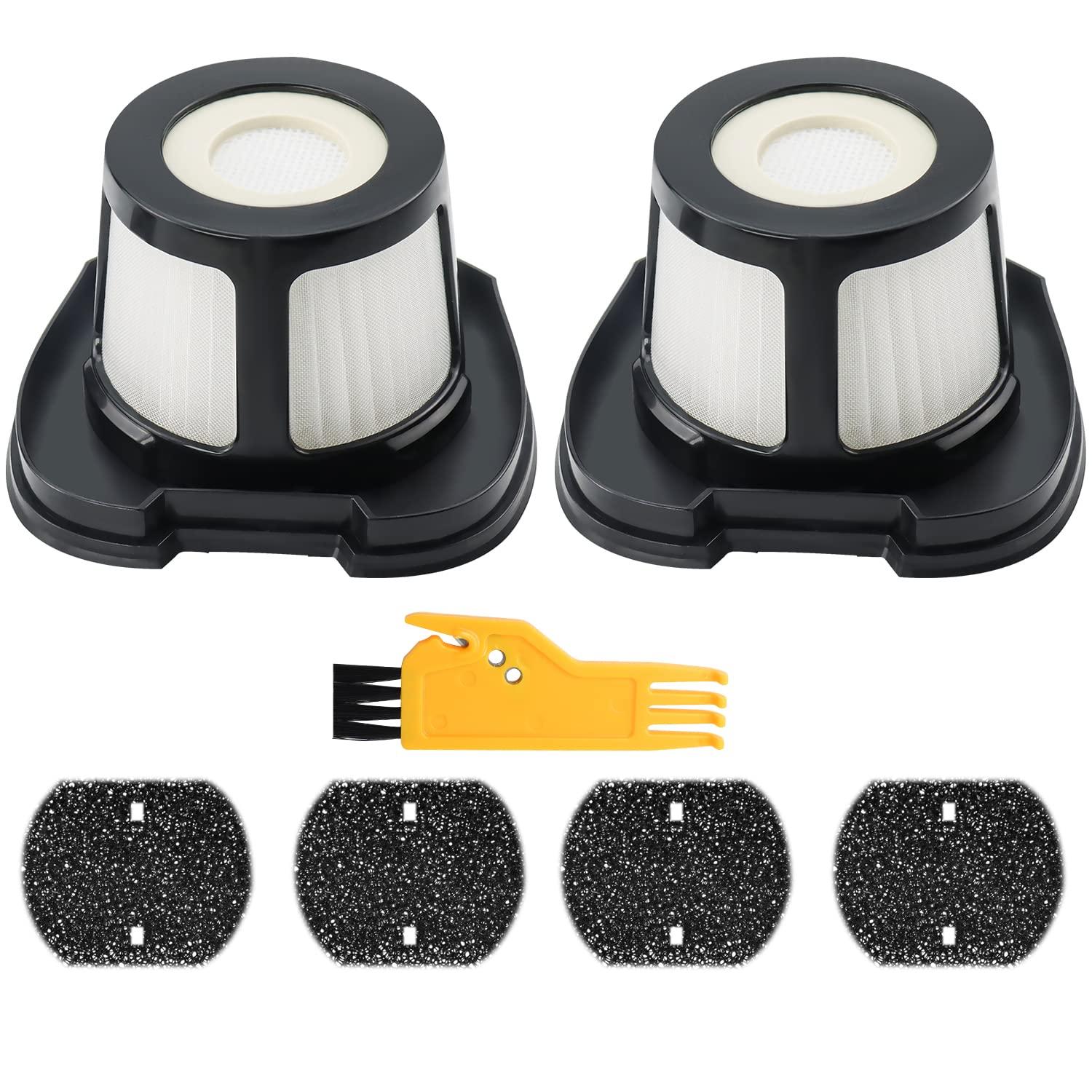 Bi-ssell Pet Hair Eraser 2284W 2390A Vacuum Replacement Filter Set (2 Mesh Filters, 4 Foam Filters) - Compatible with Hand Vacuum 2390 2389 2579