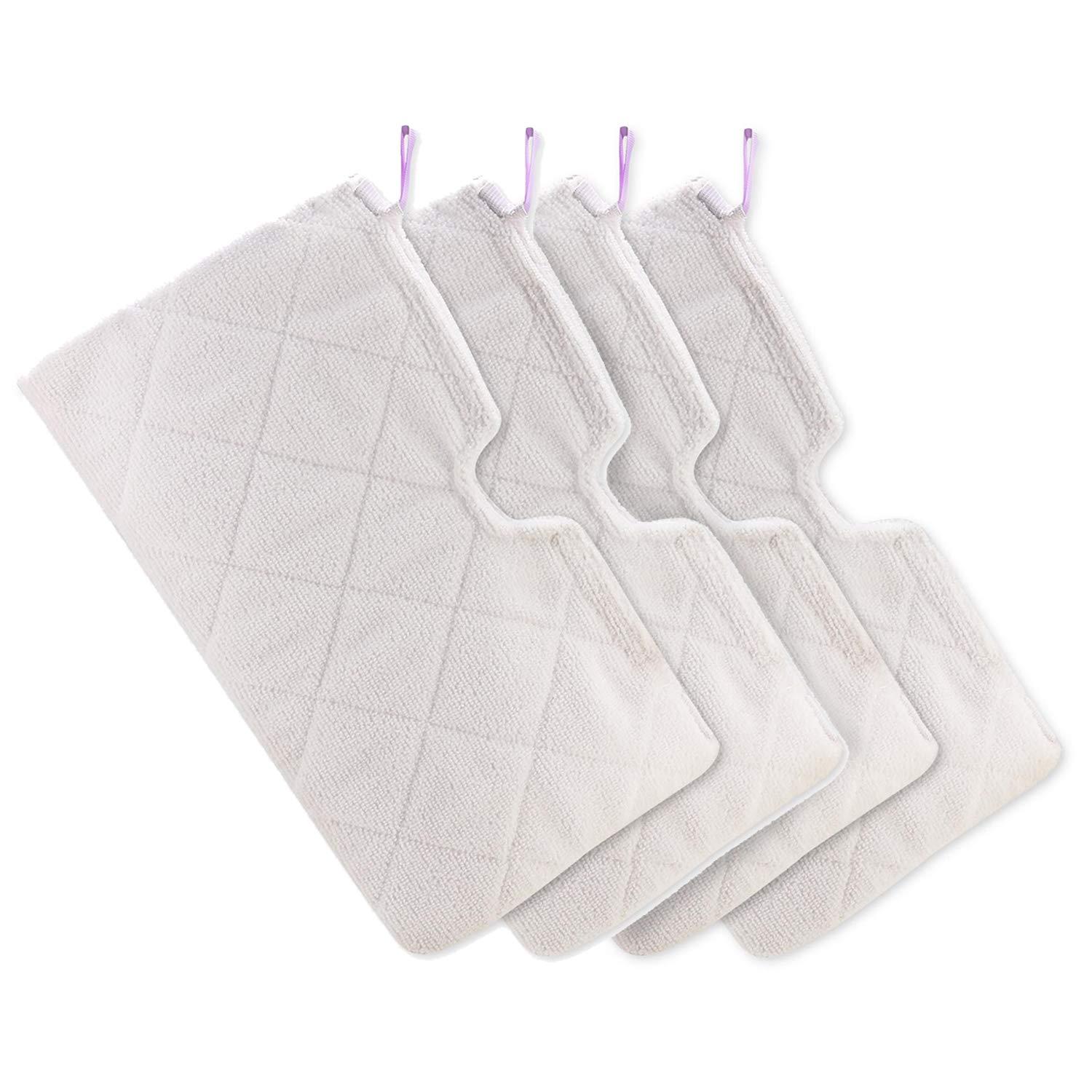 4-Pack Replacement Microfiber Steam Mop Pads for Shark S3500 Series - Machine Washable & Easy Cleaning