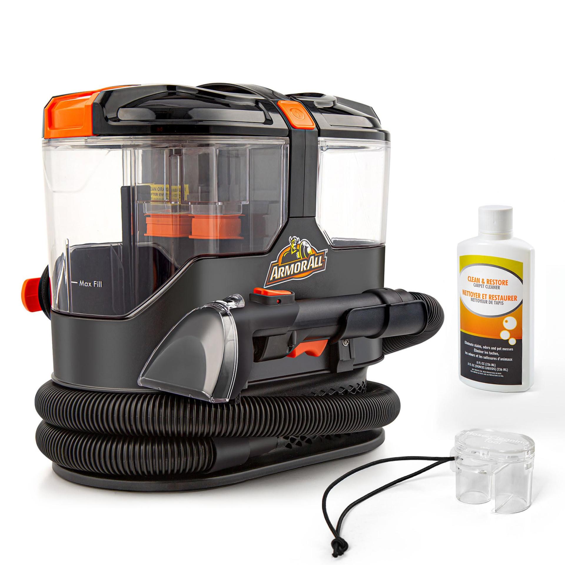 Lightweight Armor All 7 Amp Portable Spot Cleaner for Car Cleaning and Stain Removal