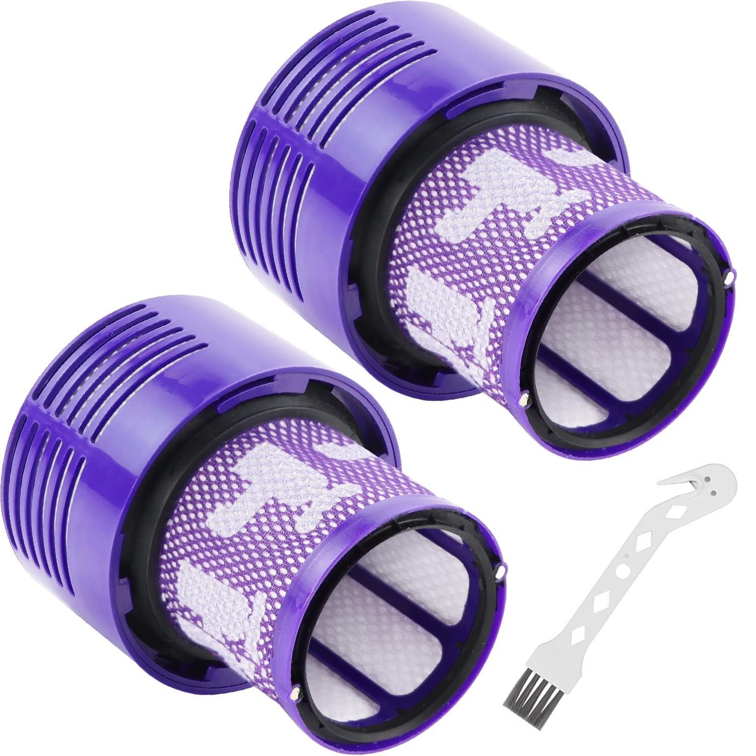 Funmit V10 Filter Replacement for Dyson V10 Cyclone Series - 2 Pack | Compatible with V10 Absolute, V10 Animal, V10 Total Clean, V10 Motorhead, SV12 Vacuum Cleaner, Replaces Part # 969082-01
