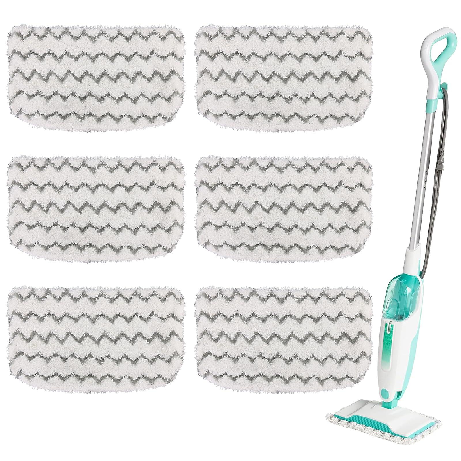 Premium 6 Pack Microfiber Steam Mop Pads Replacement For Shark S1000 Series - Compatible with S1000, S1000A, S1000C, S1000WM, S1001C