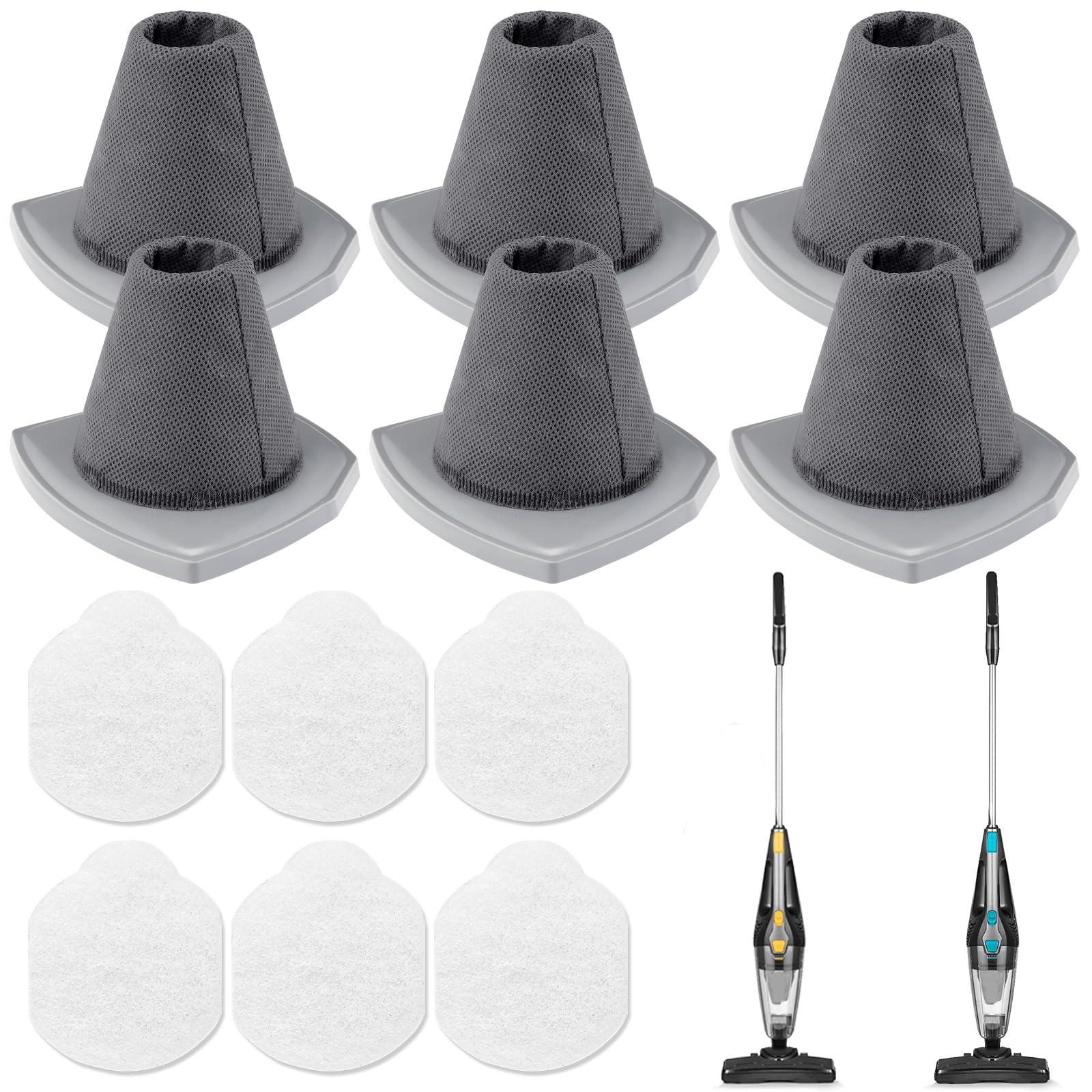 Vacuum Filter Set for Eureka NES215A/NES210/NES212/NES215 Blaze Stick Vacuum - 6 Pack Filters & 6 Pack Pre-Motor Filters