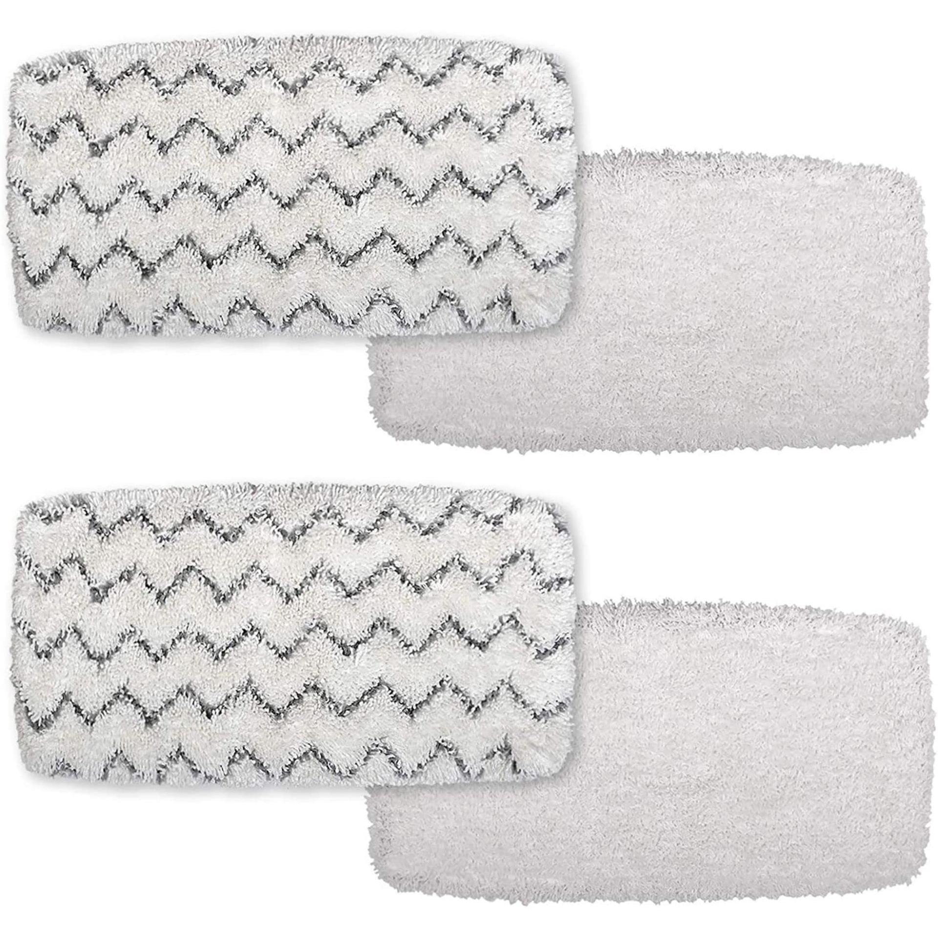 4 Pack of Flammi 1252 Vac & Steam Mop Pads for Bissell Powerfresh & Symphony Vacuum And Steam Mop Series