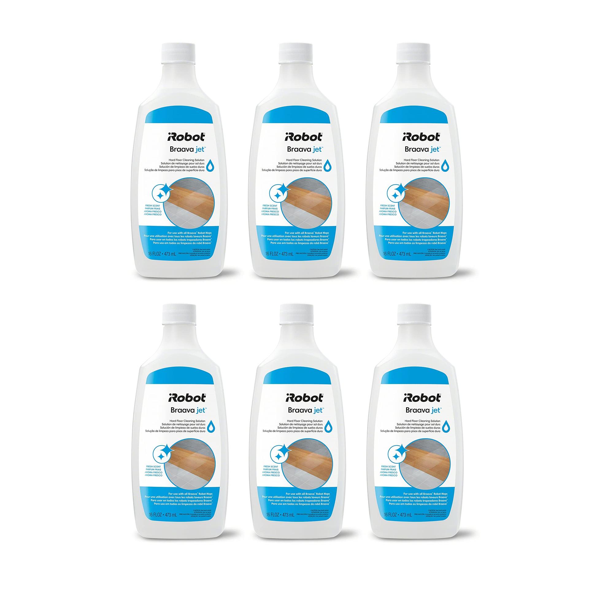 iRobot Authentic Hard Floor Cleaner Concentrate Solution for Roomba Combo i5, i5+, J5, J5+, J7+, J9+ and Braava Jet 240, M6 (6 Pack)