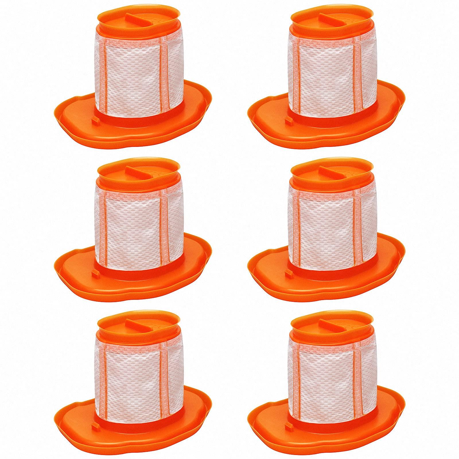 6 Pack HHVKF10 Washable and Reusable Filter Compatible With Black and Decker Robot Vacuums
