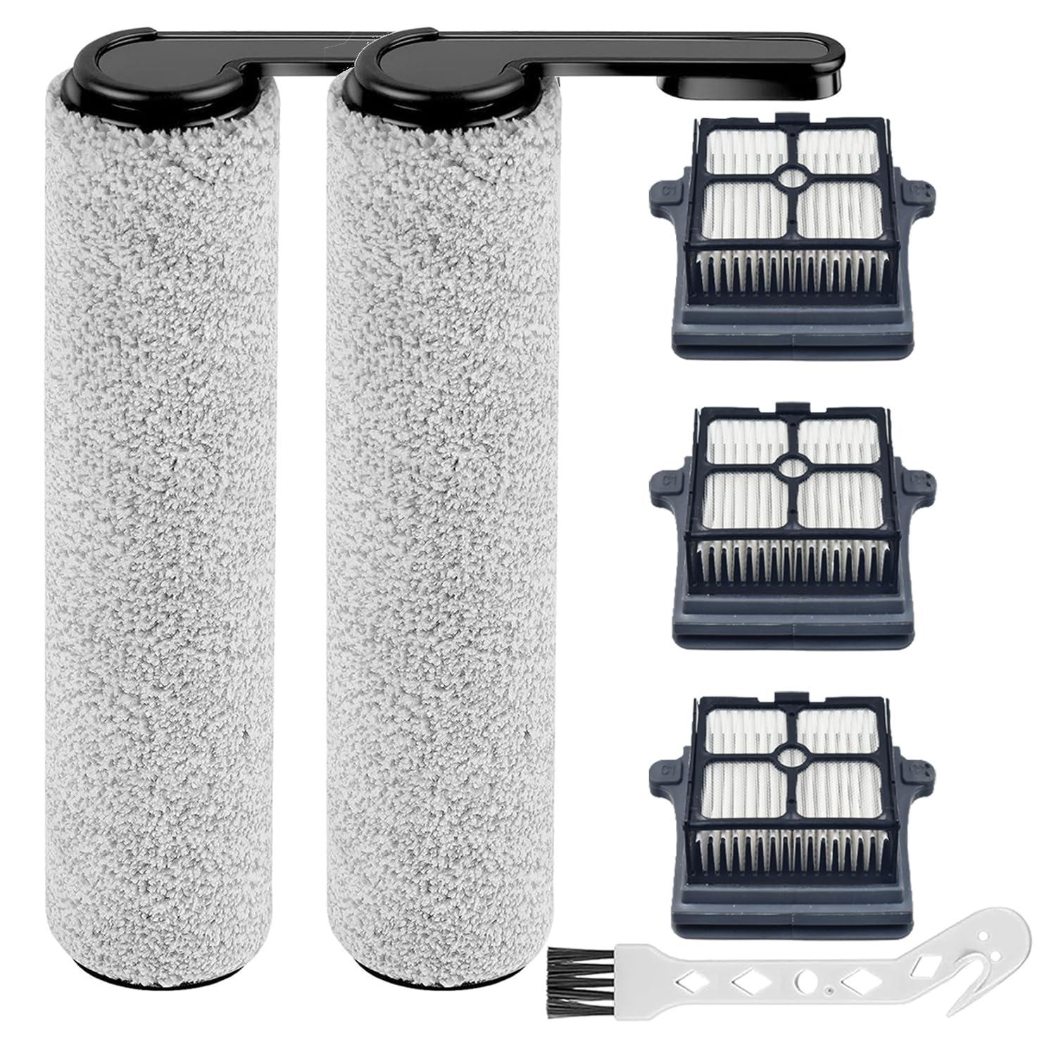 Pet Hair Vacuum Replacement Brush Roller & Filter Set for Tineco Floor One S6/S7 Pro Wet-Dry Cordless Vacuum Cleaner