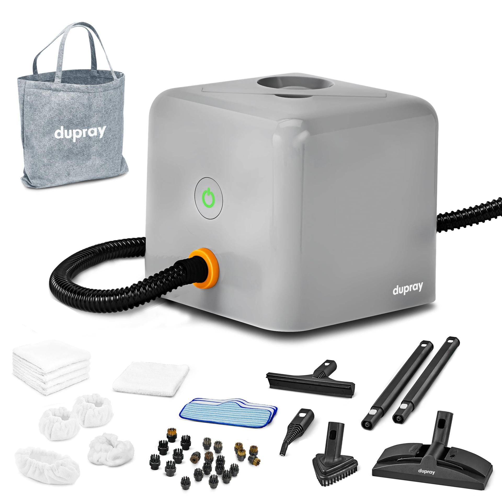 Dupray Neat Plus Steam Cleaner with 40 Accessories - Powerful Multi-Purpose Steamer for Deep Cleaning Floors, Upholstery, Grout, Chemical-Free Sanitizing (Neat Plus + 40 Pieces)