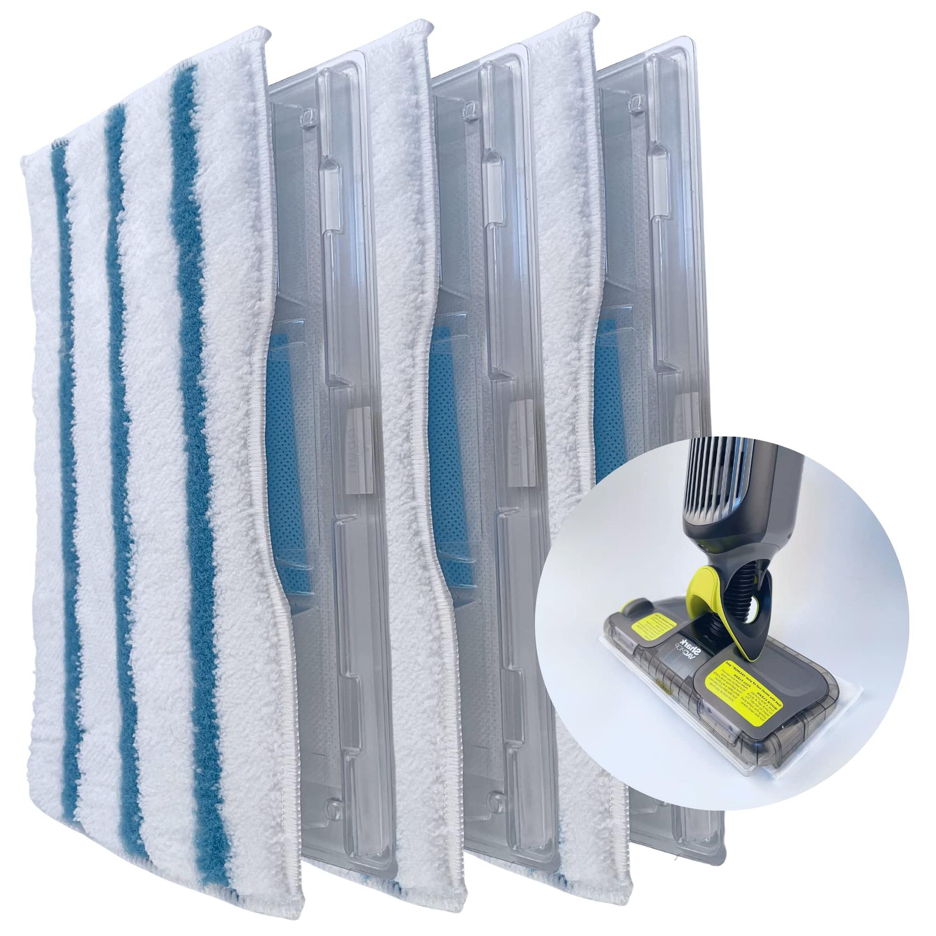 Reusable Mop Pad Refills Compatible with Shark VACMOP Models - Set of 3