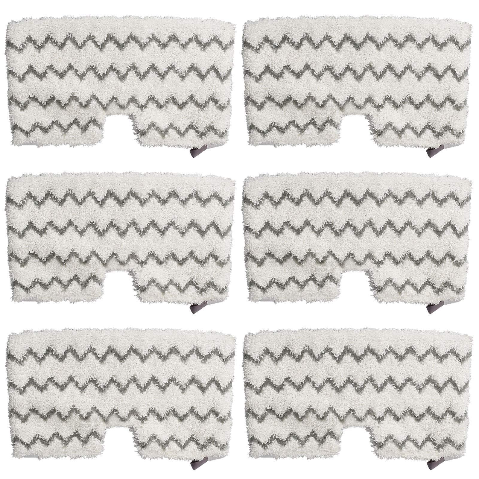 Extolife 6 Pack Microfiber Steam Mop Replacement Pads for Shark Steam Pocket Mops S3500 Series