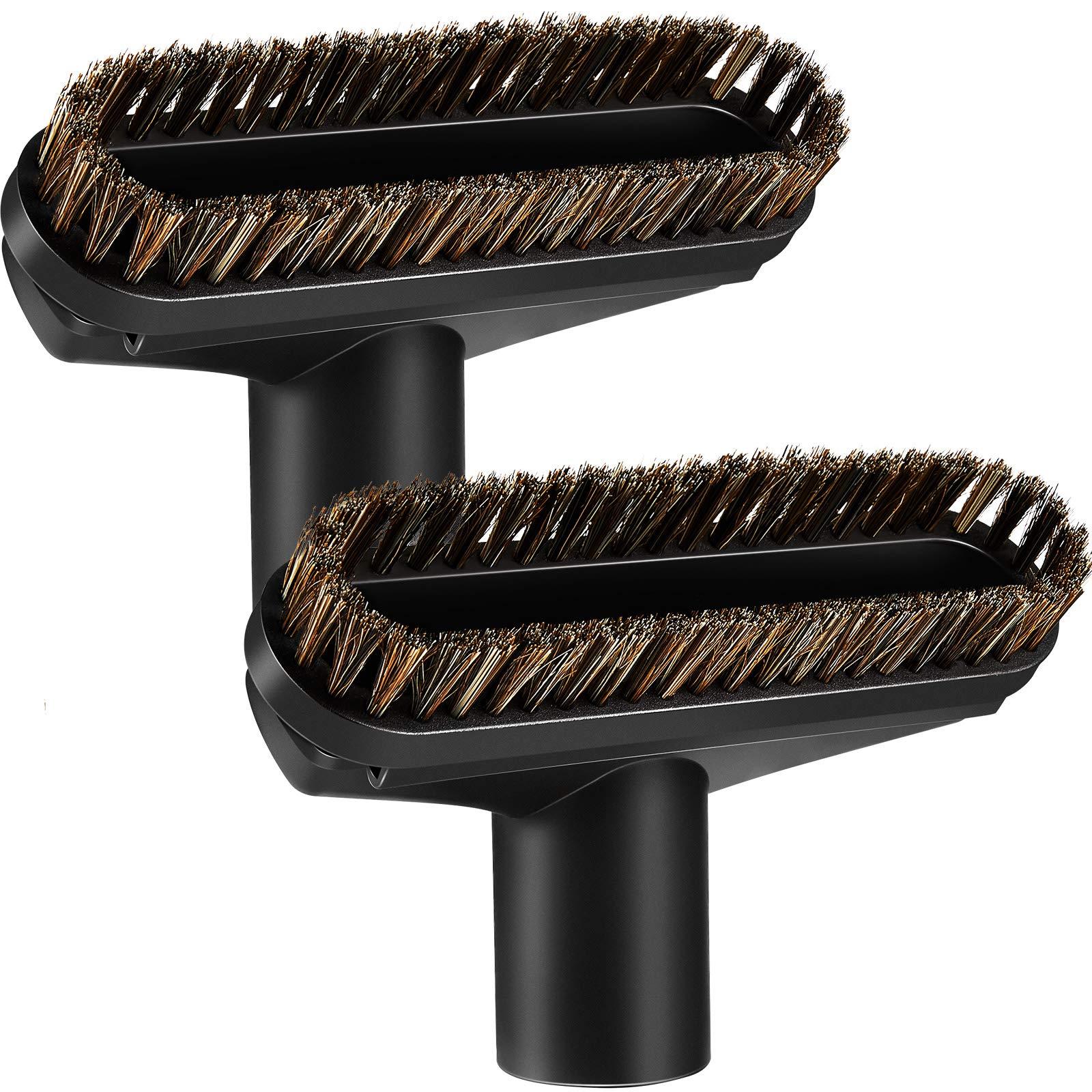 Horse Hair Vacuum Dusting Brush Attachment 1.25" 2 Pcs Set for HEPA Filter Vacuums