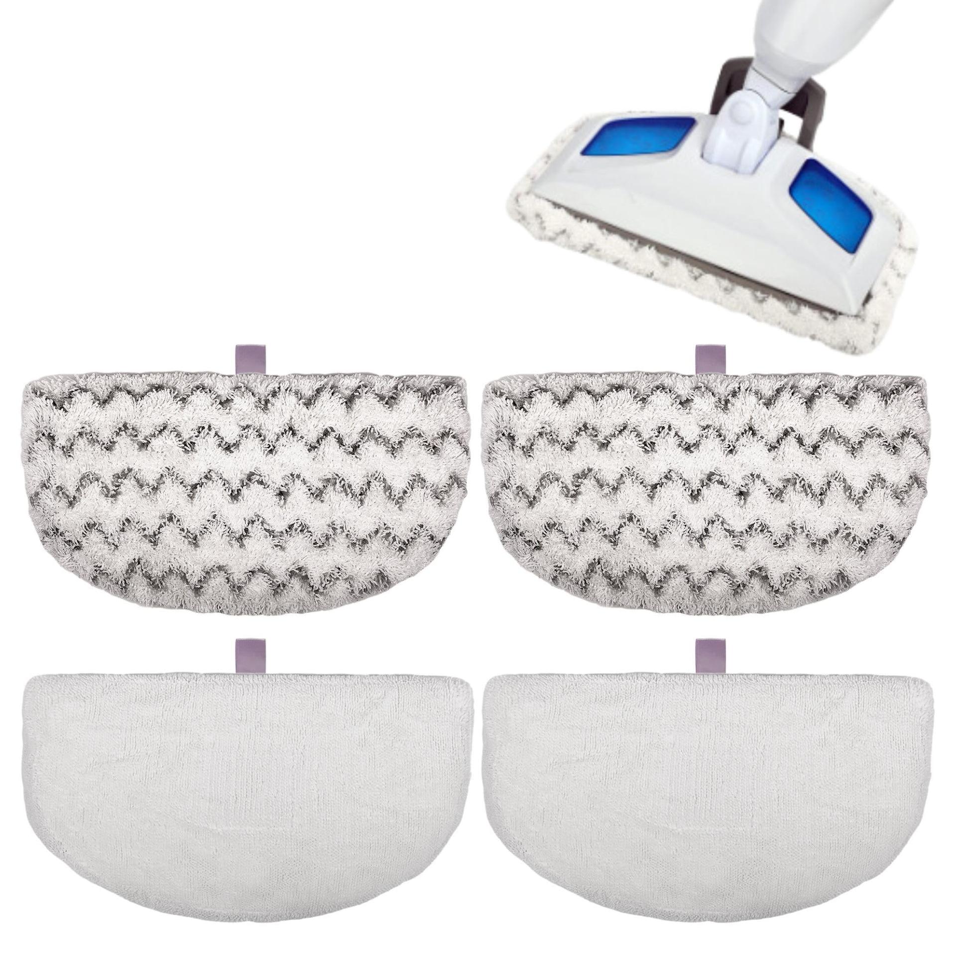 Replacement Steam Mop Pads for Bissell Powerfresh Steam Mop 1940 Series, 4 Pack