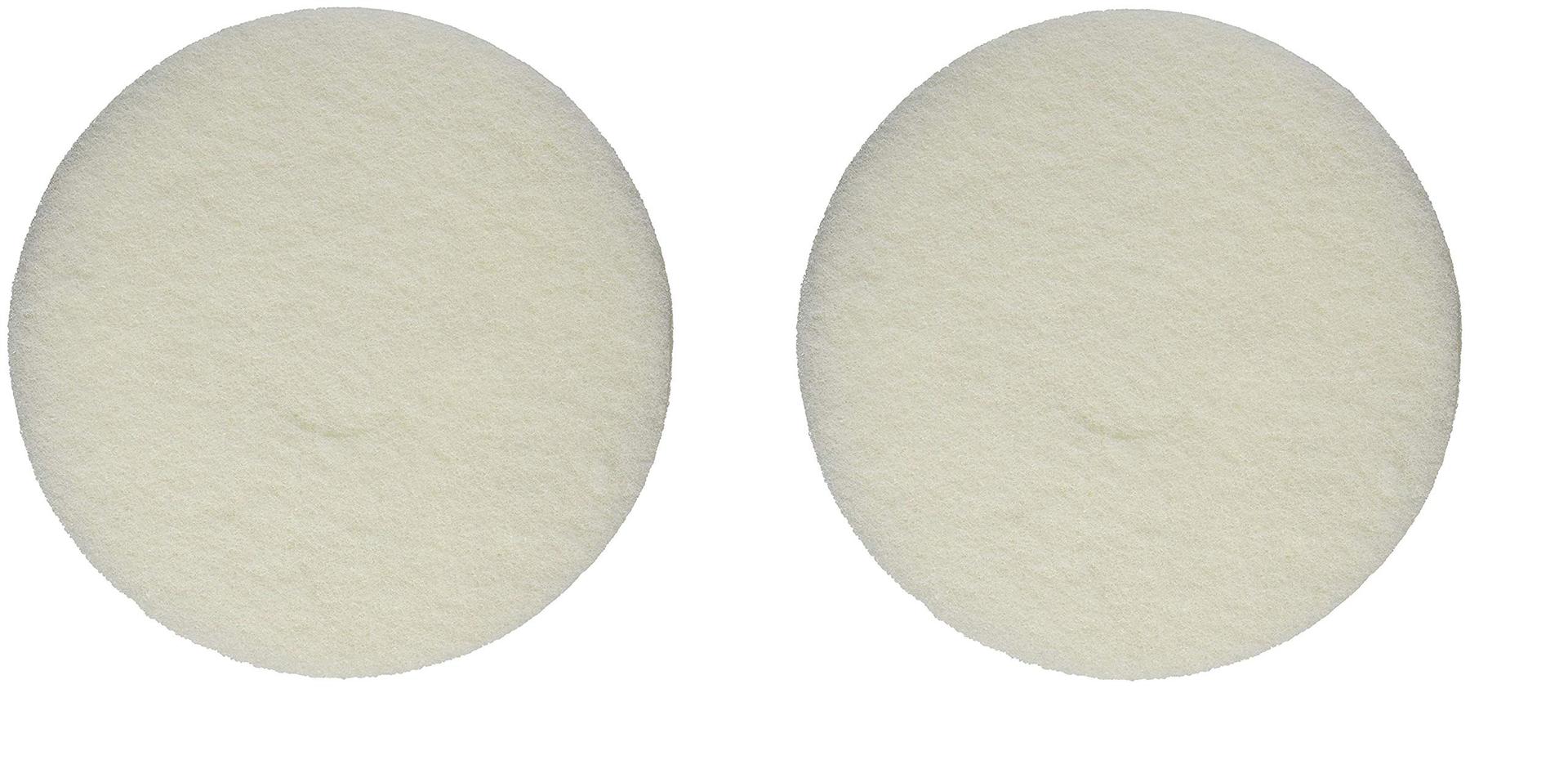 Genuine Oreck Polishing Pads 2 Pack, White Orbitor Compatible