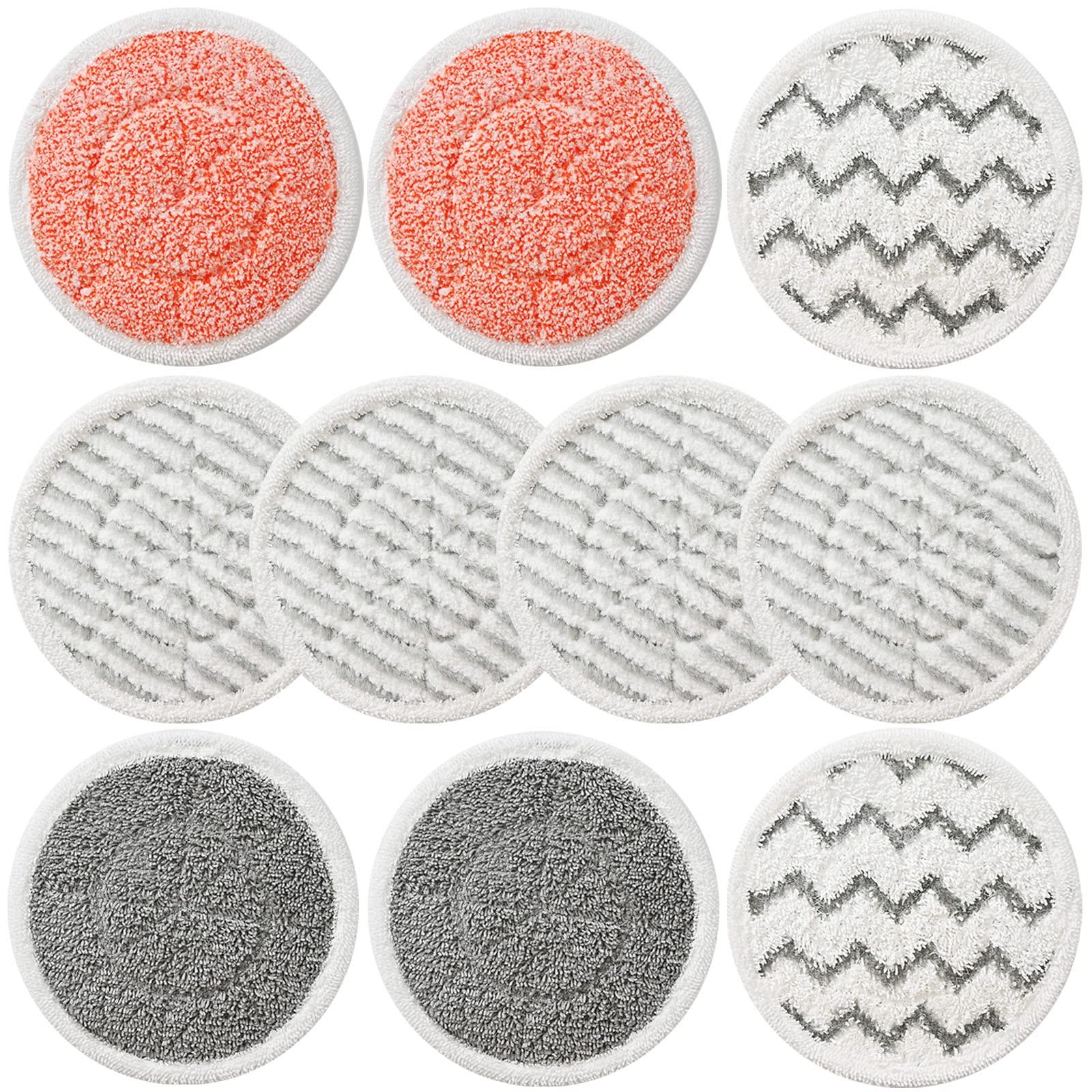 10 Pack Compatible Shark S7001 Replacement Steam Mop Pads with Steam & Scrub All-In-One Function, Part # Xkitp7000