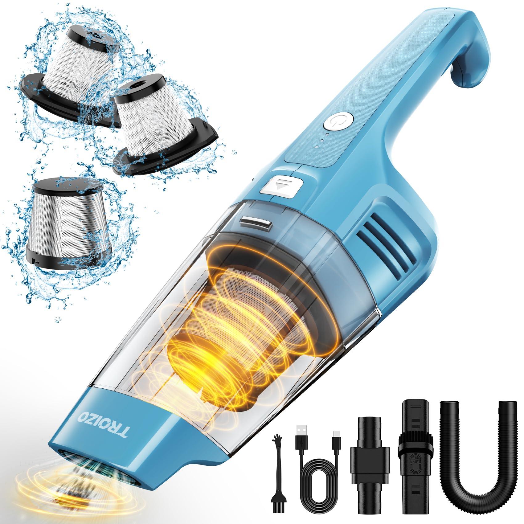 Cordless Handheld Vacuum Cleaner with 14500Pa Suction Power and Multi Accessories