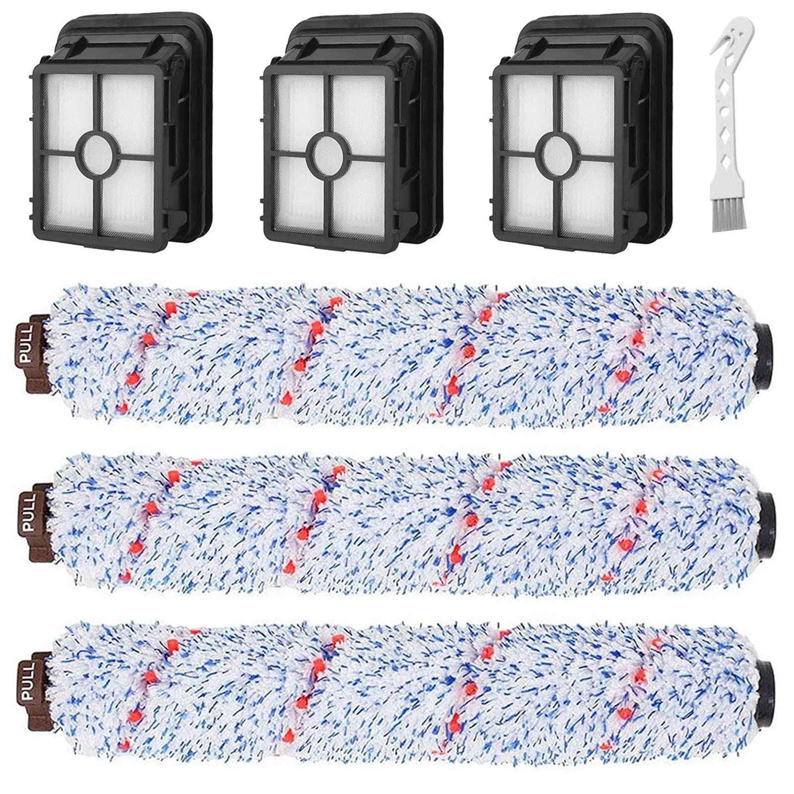 Bvhonwe 6 Pack Replacement Parts for Bissell Crosswave Cordless Stick Vacuum - Multi-Surface Brush Roll & HEPA Filters